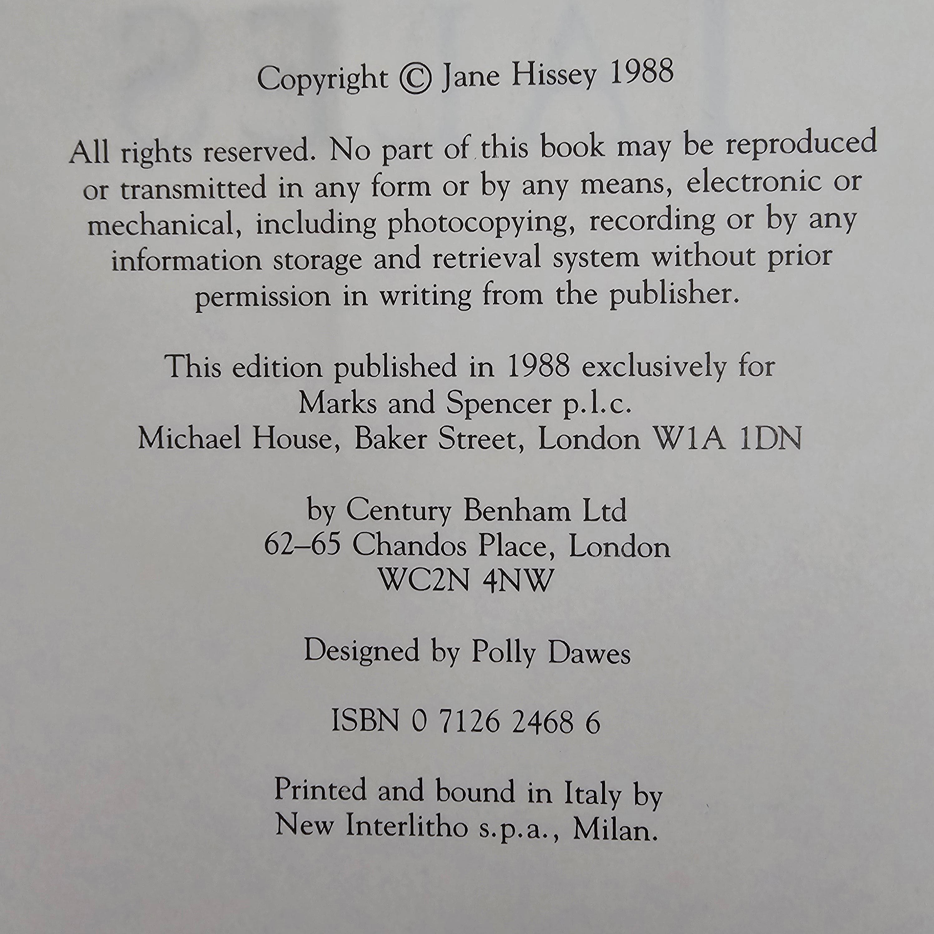 M&S Teddy Bear Tales Childrens Book Jane Hissey Vintage