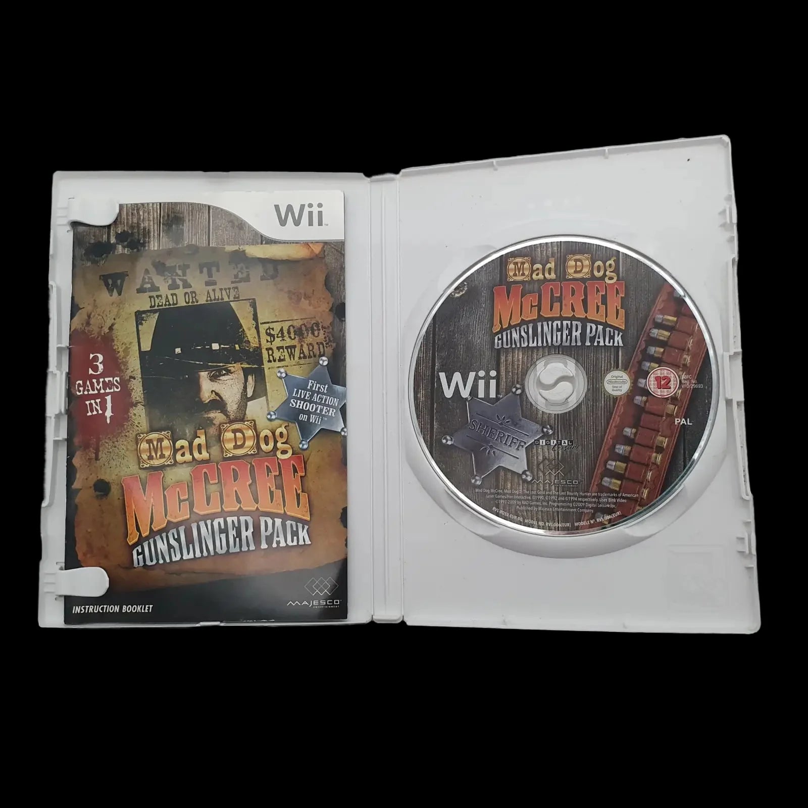 Mad Dog Mcgree Gun Slinger Pack Nintendo Wii Majesco 2009