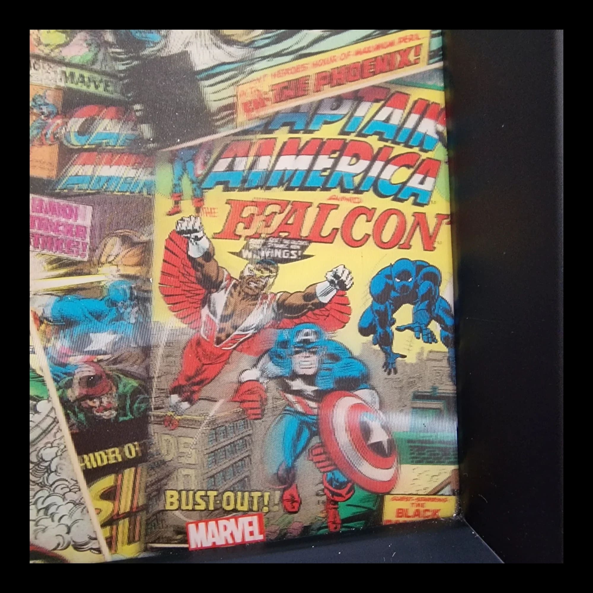 Marvel Comics Comic Book Covers Framed 3d Lenticular Poster