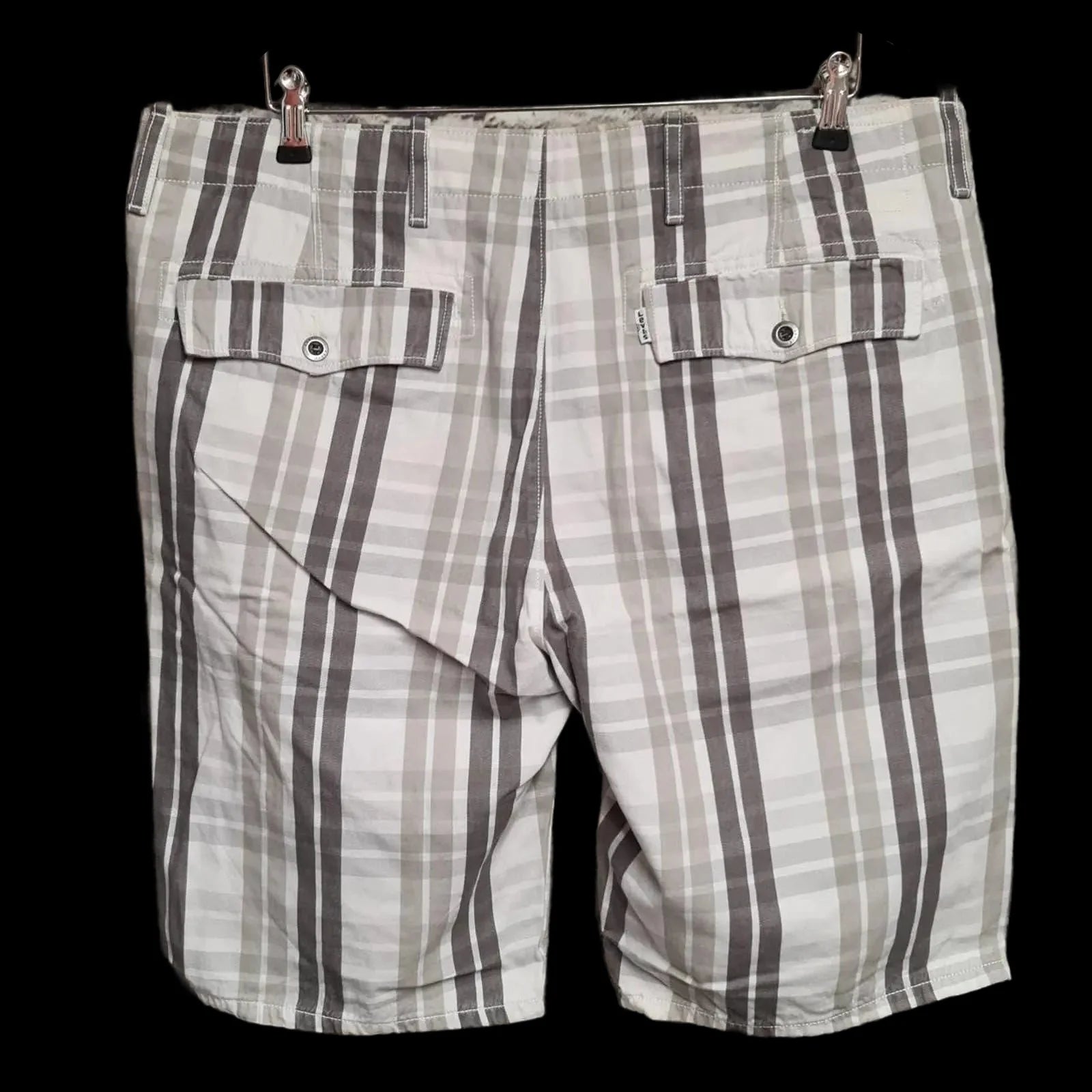Mens Levis Brown Checked Shorts UK 36 - Levi’s - 2 - 684