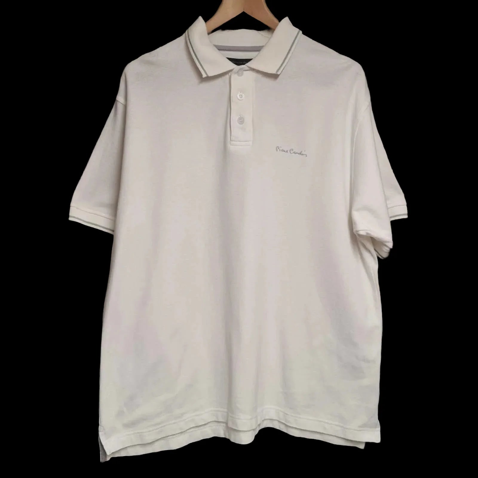 Mens Pierre Cardin White Polo Shirt Uk Large - Shirts - 1