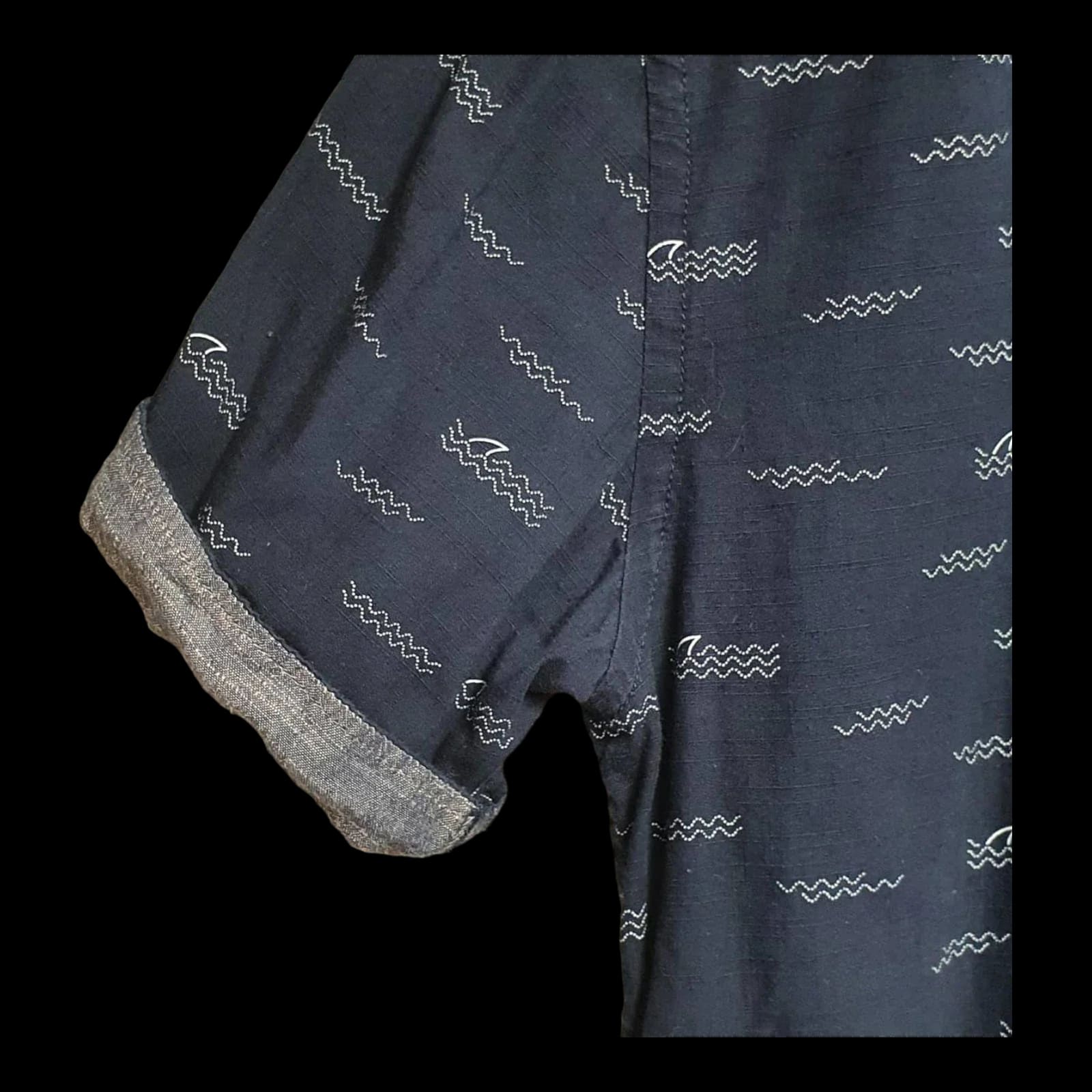 Mens Red Herring Blue Short Sleeve Shirt UK Small - Shirts