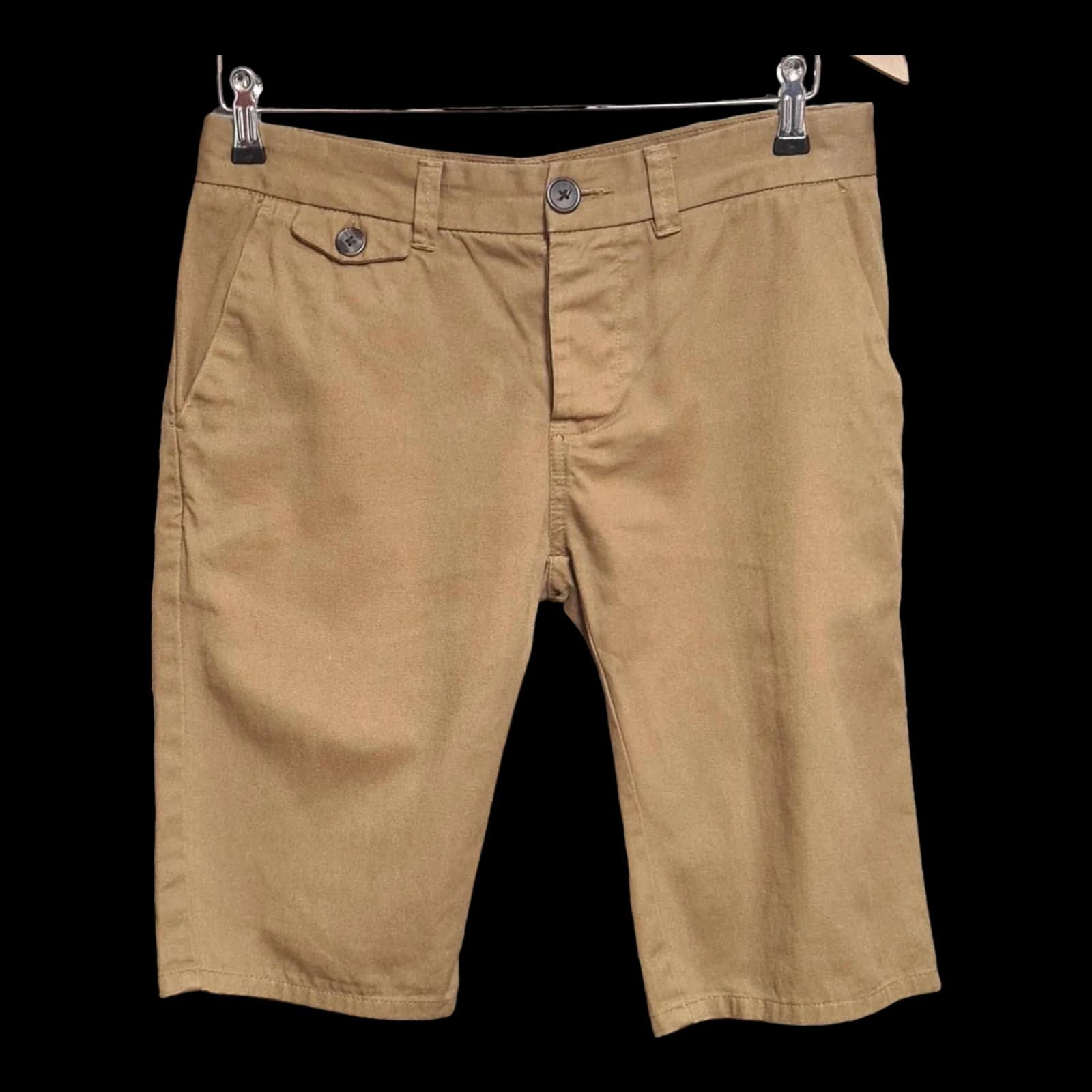 Mens River Island Khaki Shorts UK 28R - 1 - 474