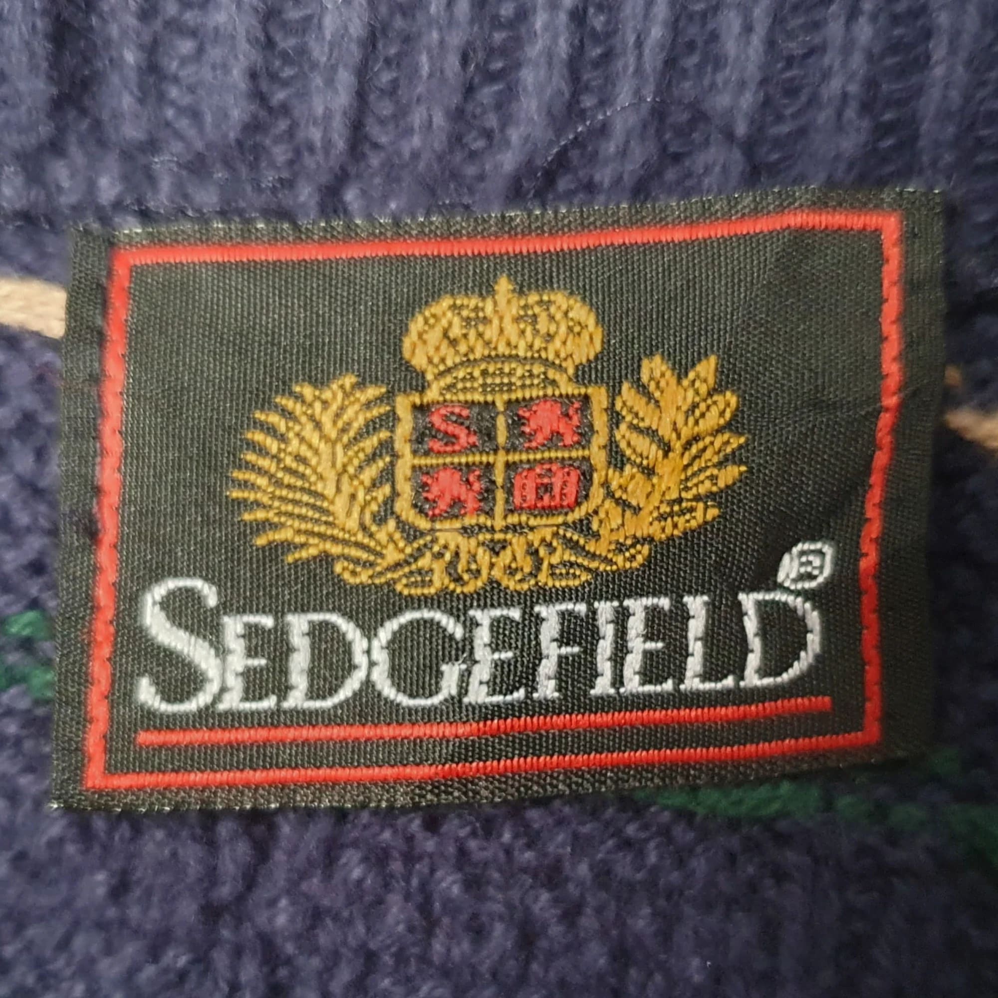 Mens Sedgefield Vintage Jumper Funky Pattern Knitwear XL