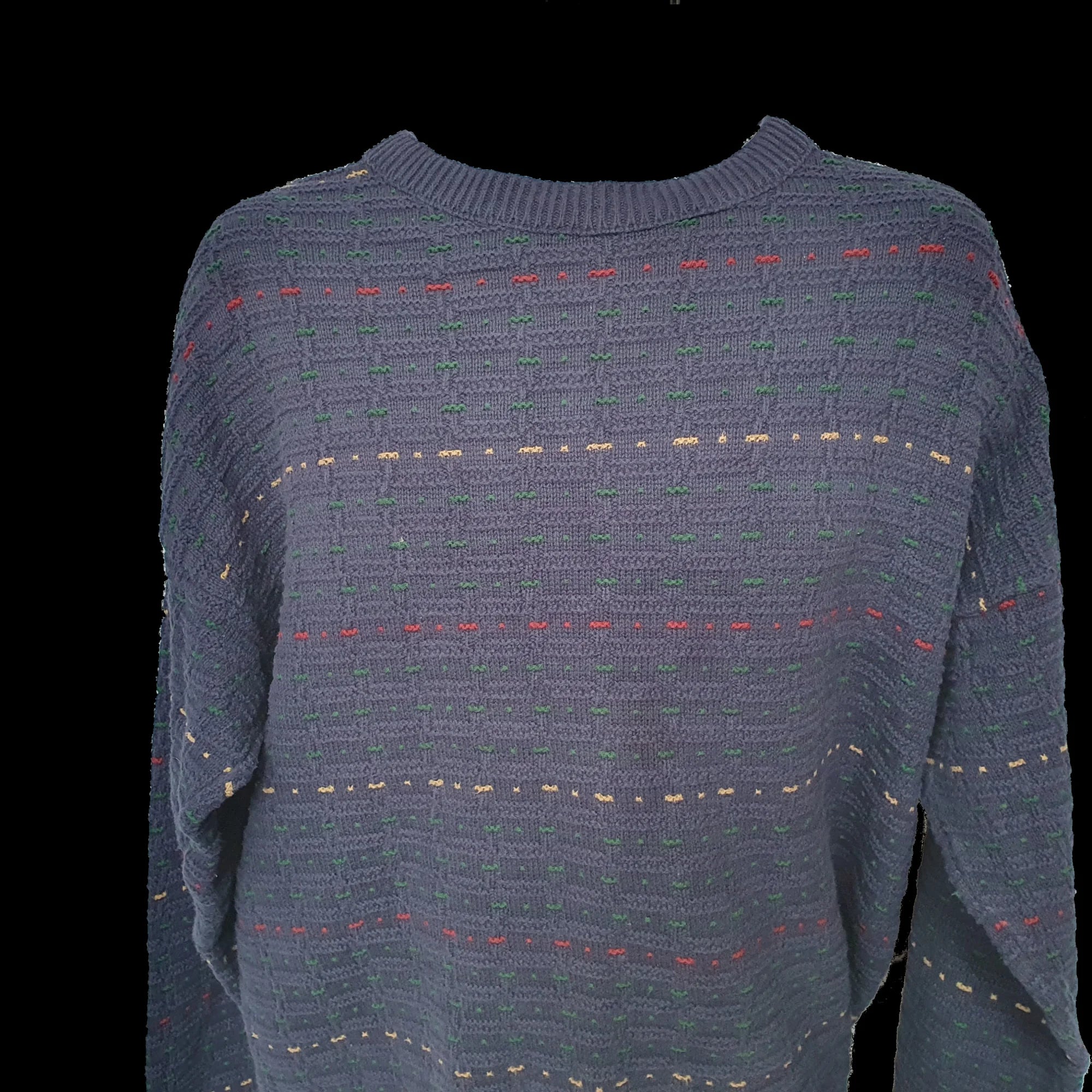 Mens Sedgefield Vintage Jumper Funky Pattern Knitwear XL