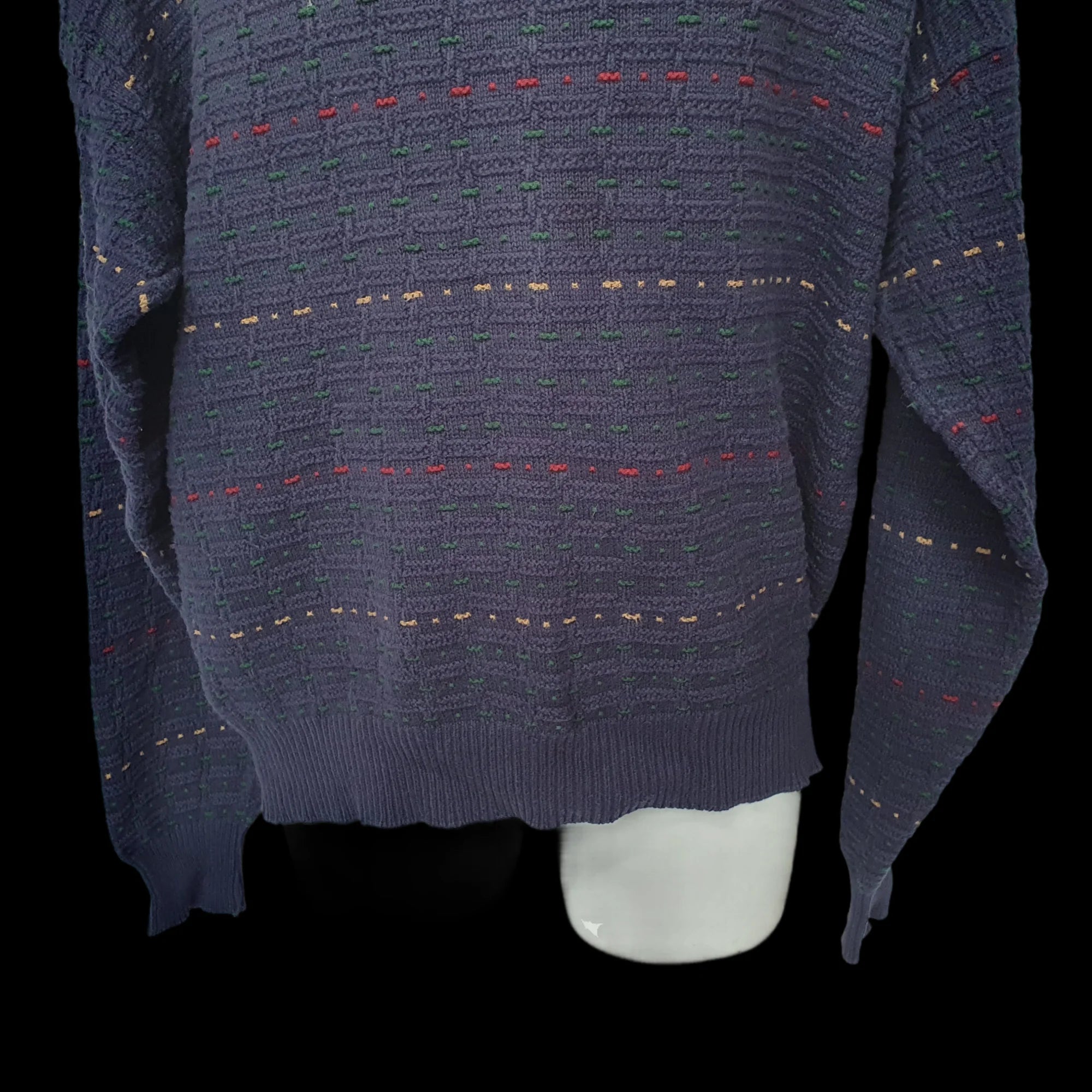 Mens Sedgefield Vintage Jumper Funky Pattern Knitwear XL