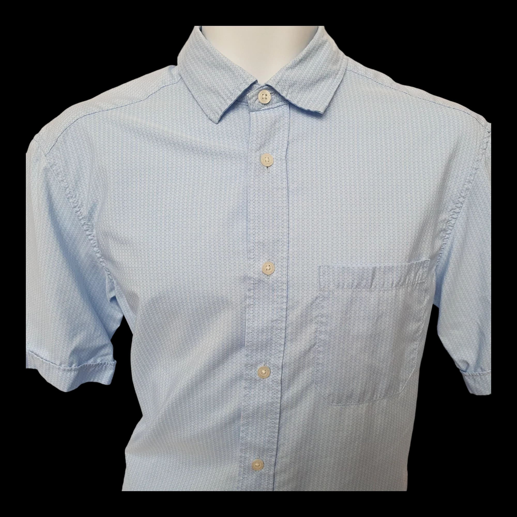 Mens Shirt Marks Spencer Blue Harbour Short Sleeved Uk