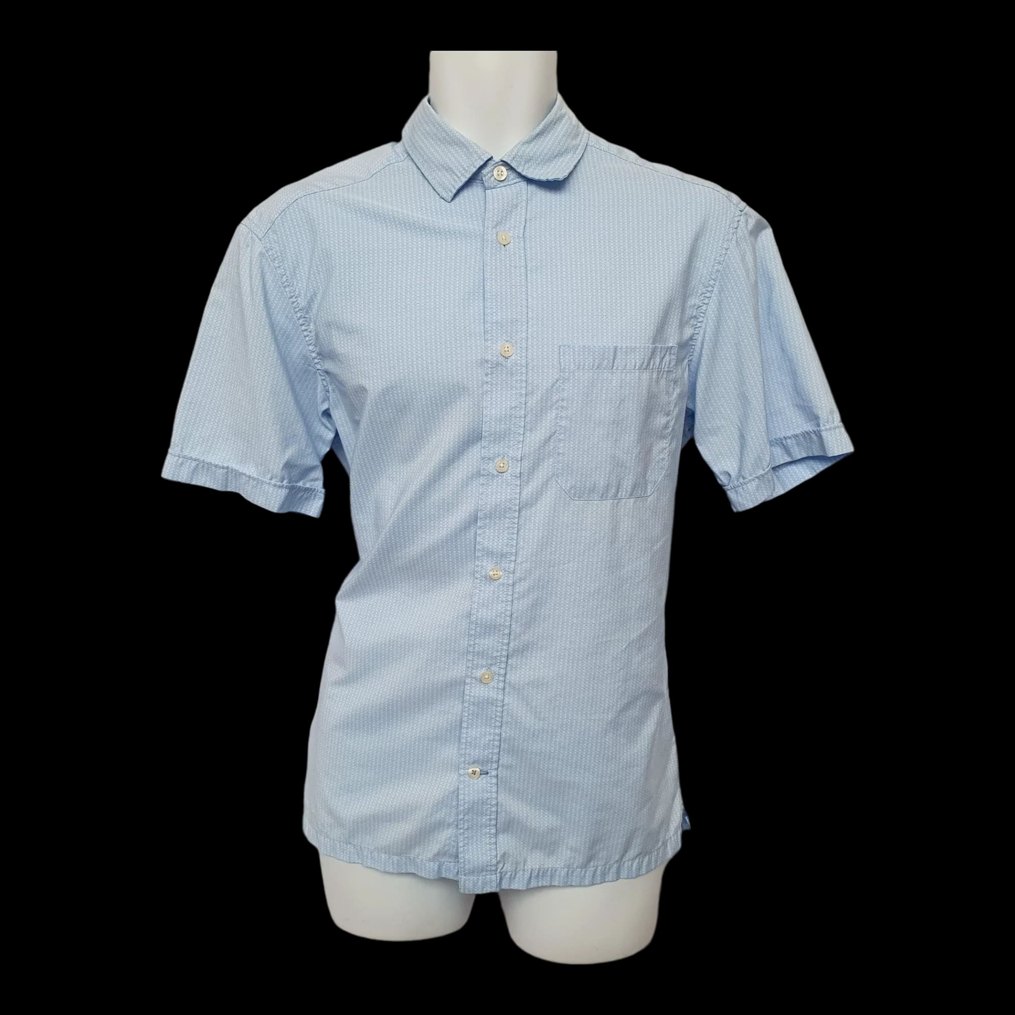 Mens Shirt Marks Spencer Blue Harbour Short Sleeved Uk