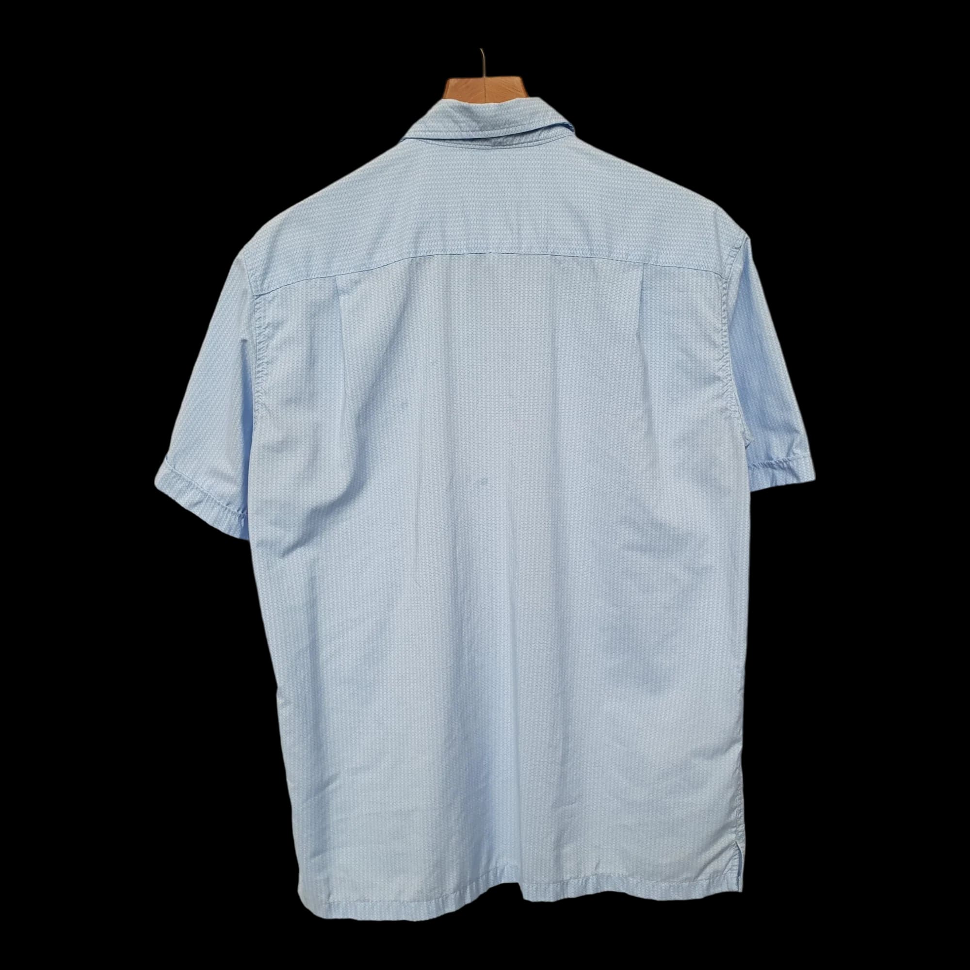 Mens Shirt Marks Spencer Blue Harbour Short Sleeved Uk