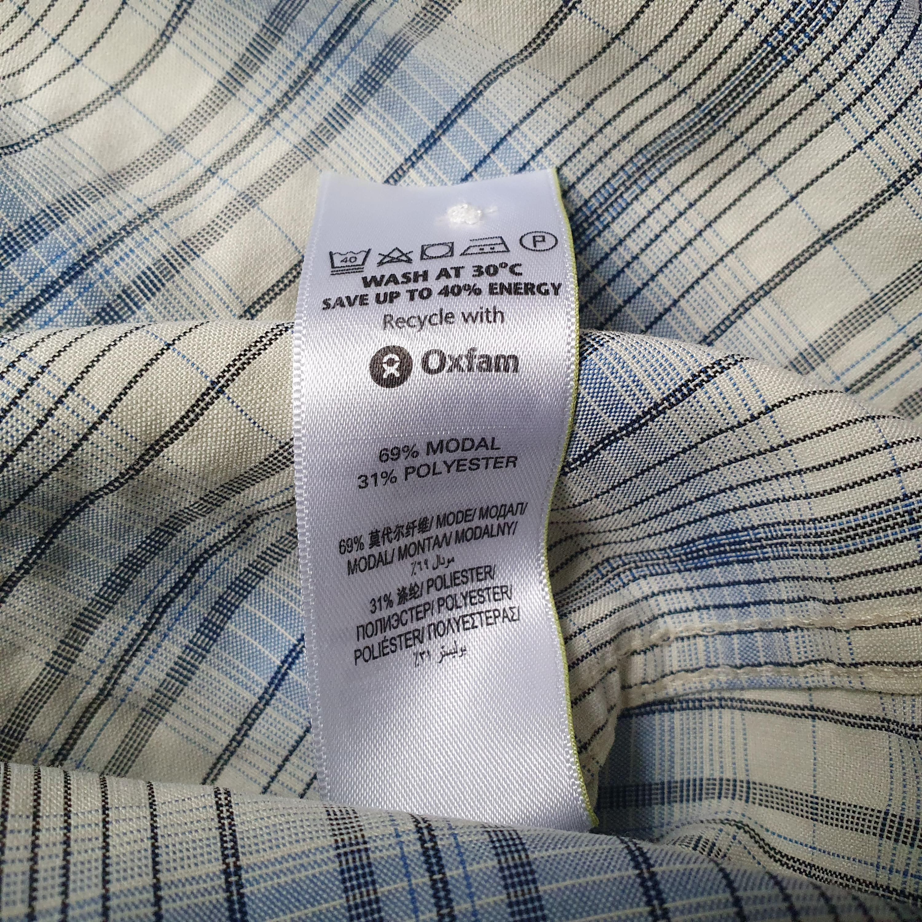 Mens Shirt Marks Spencer Man Yellow Check Short Sleeve Uk