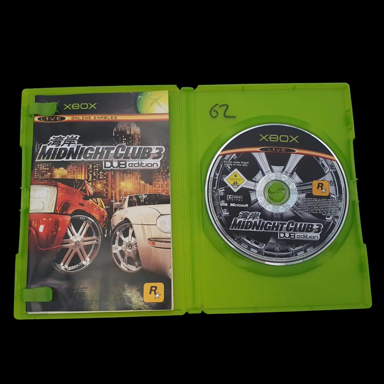 Midnight Club 3 Dub Edition Xbox Original Rockstar Games