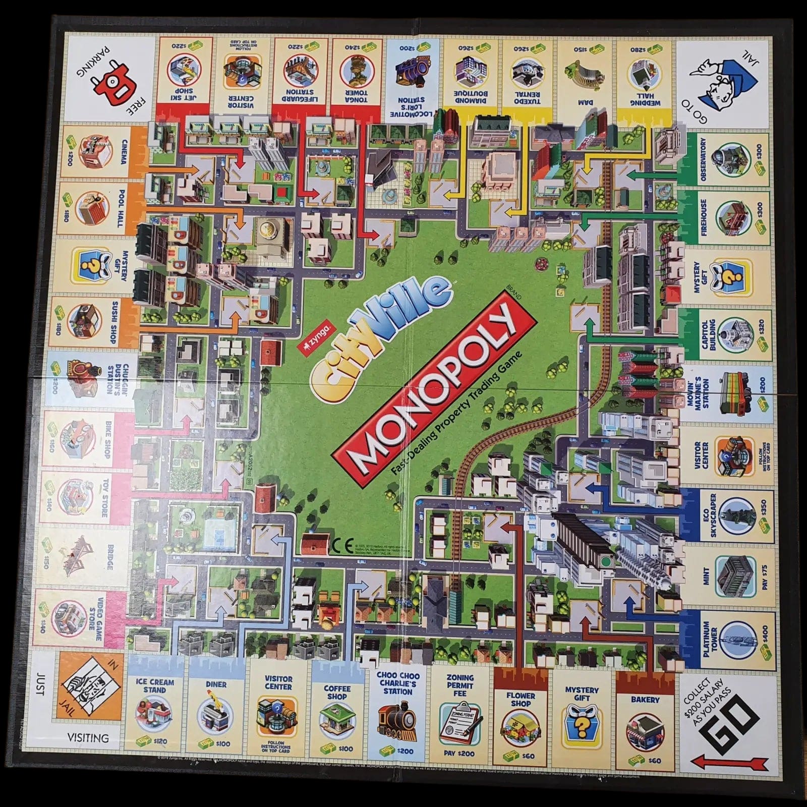 Monopoly City Ville 2012 - Preloved - Board Games - Hasbro