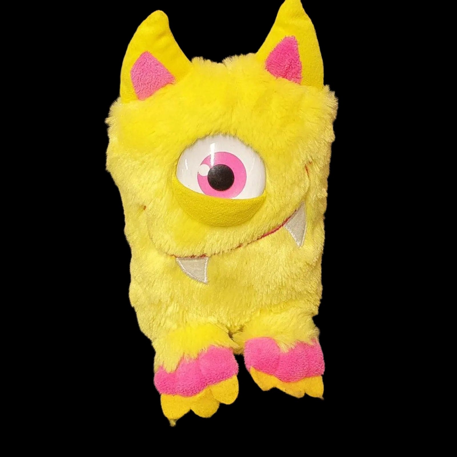 Monsterous Monster Cat One Eyed Yellow Cute Scary Plush