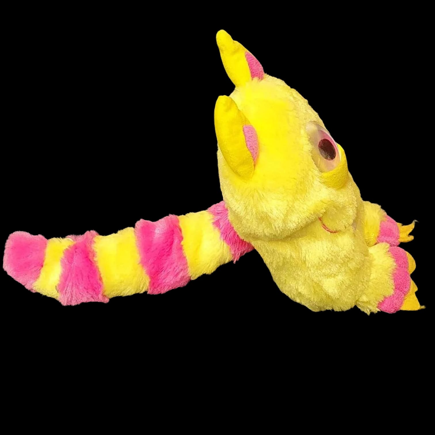 Monsterous Monster Cat One Eyed Yellow Cute Scary Plush