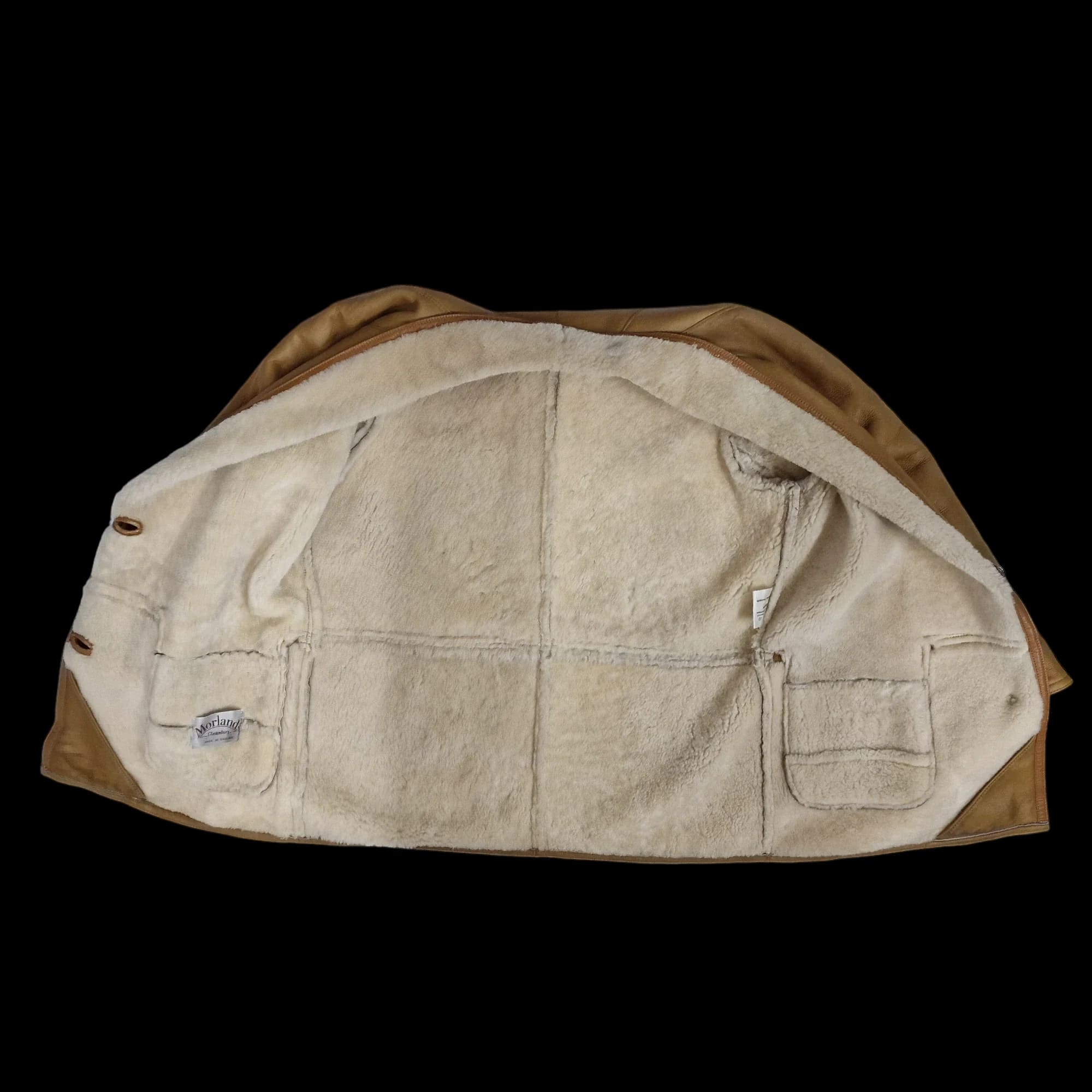 Morlands Vintage Light Brown Leather Sheepskin Shearling