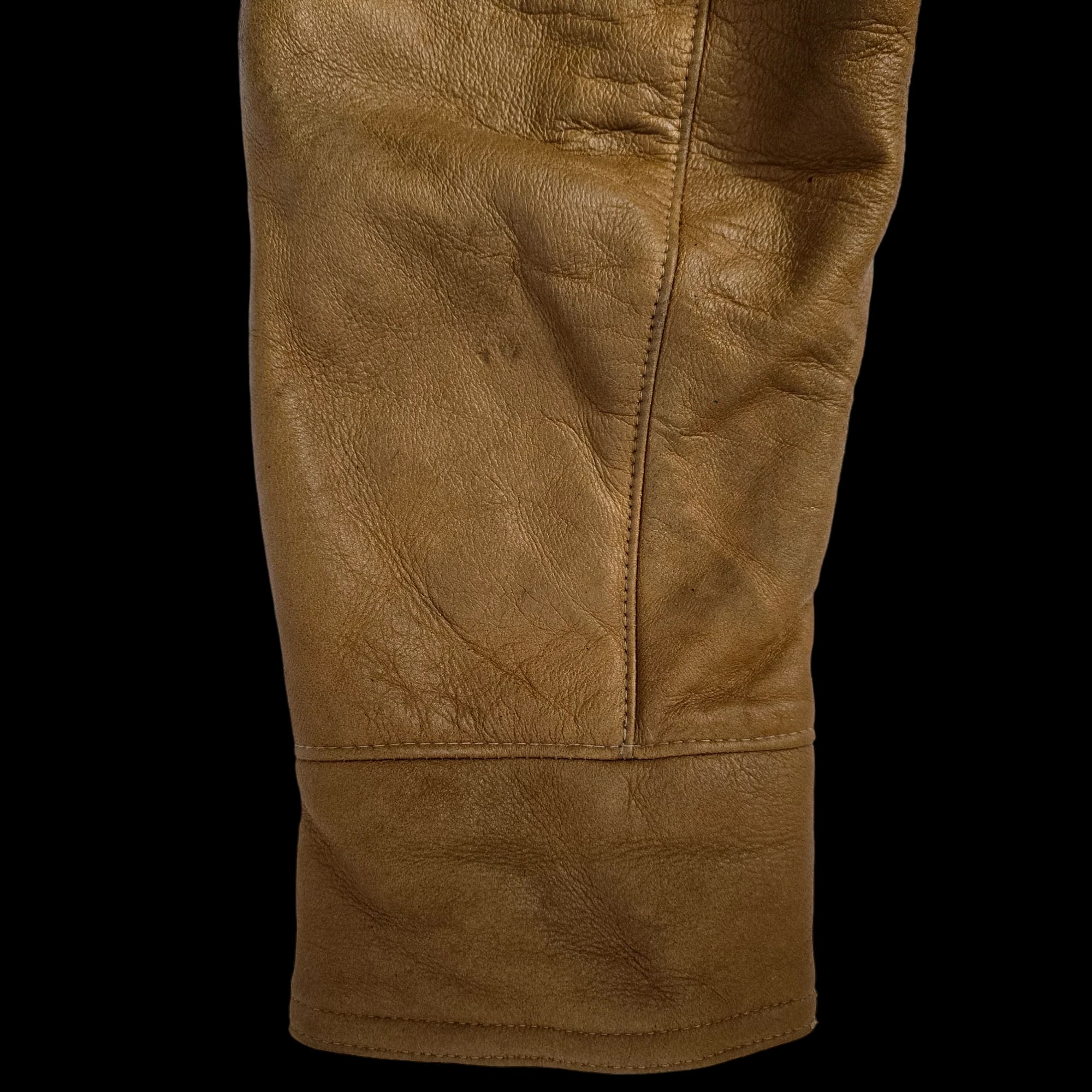 Morlands Vintage Light Brown Leather Sheepskin Shearling