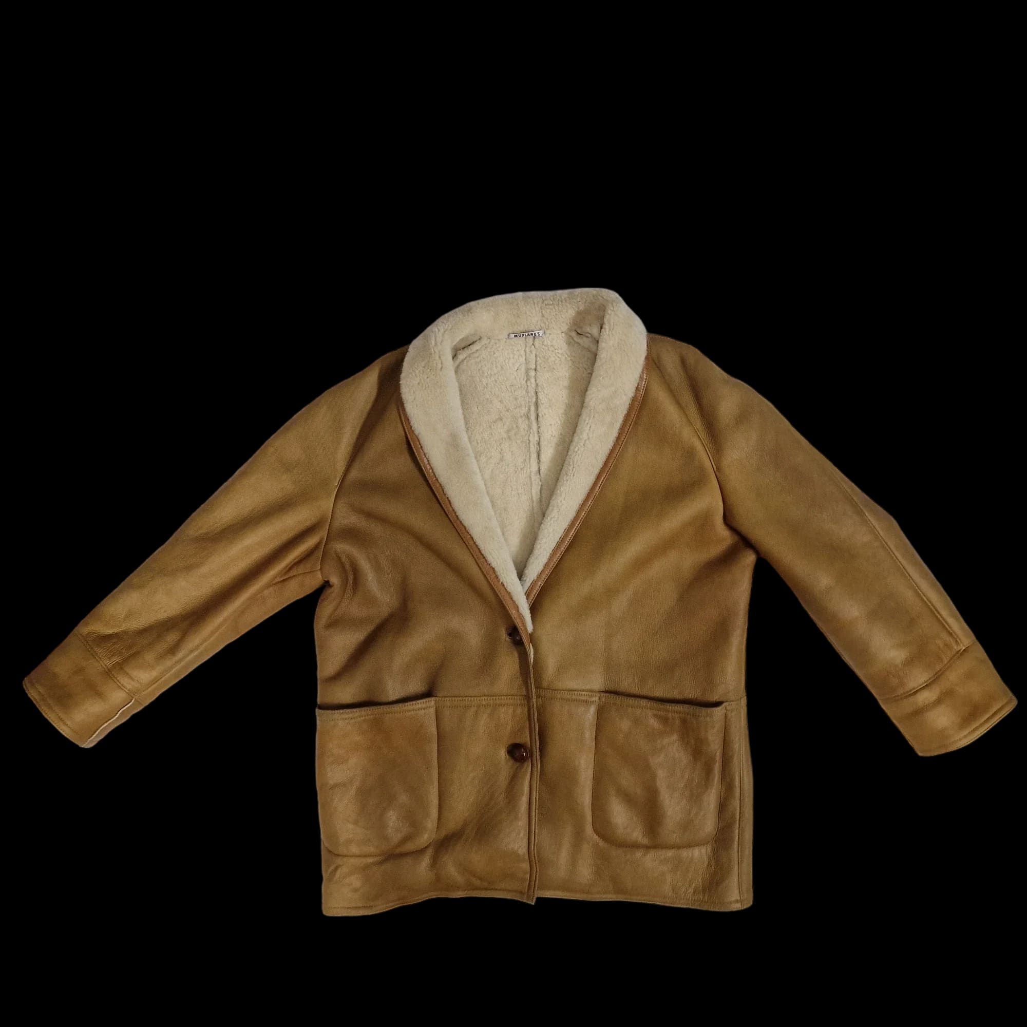 Morlands Vintage Light Brown Leather Sheepskin Shearling