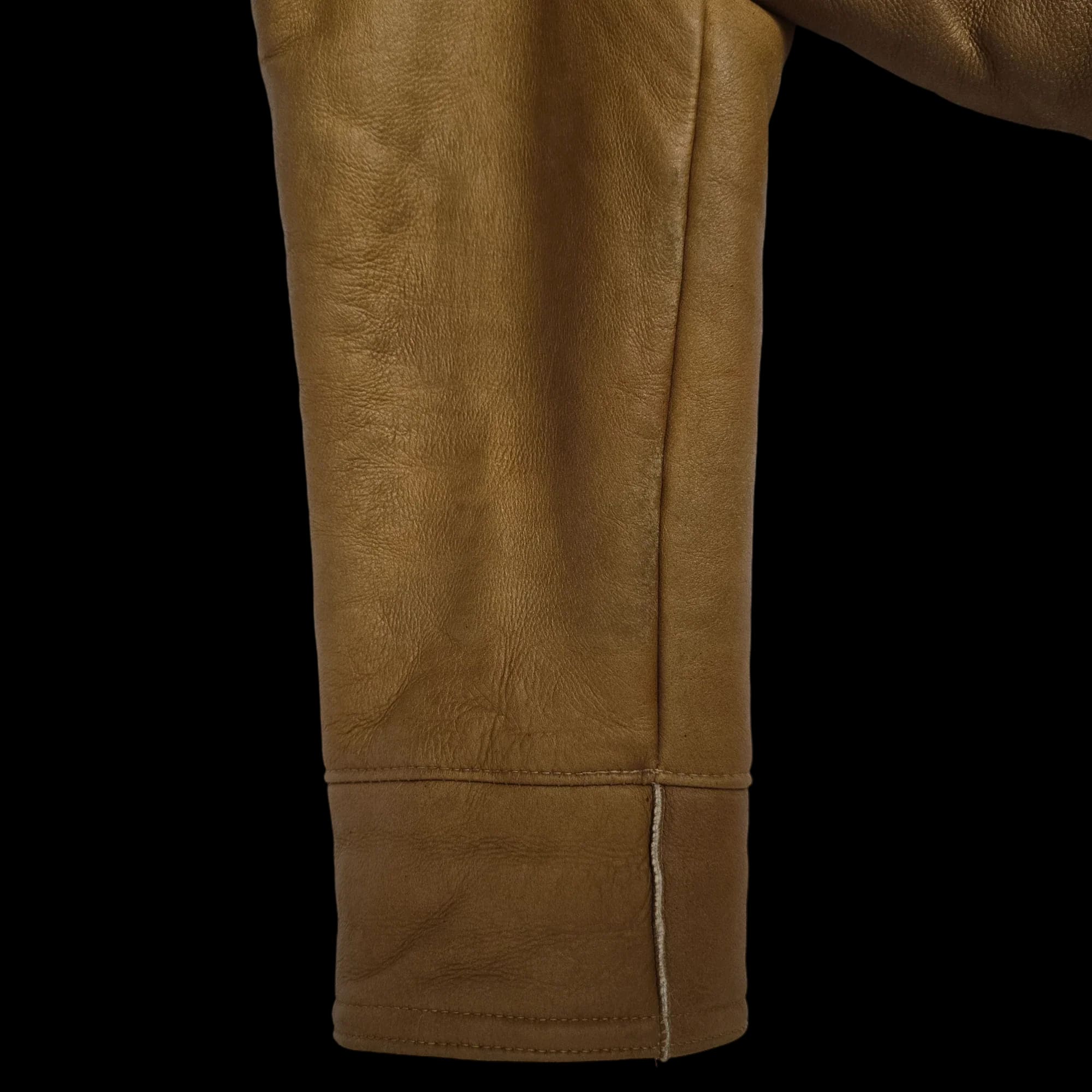 Morlands Vintage Light Brown Leather Sheepskin Shearling