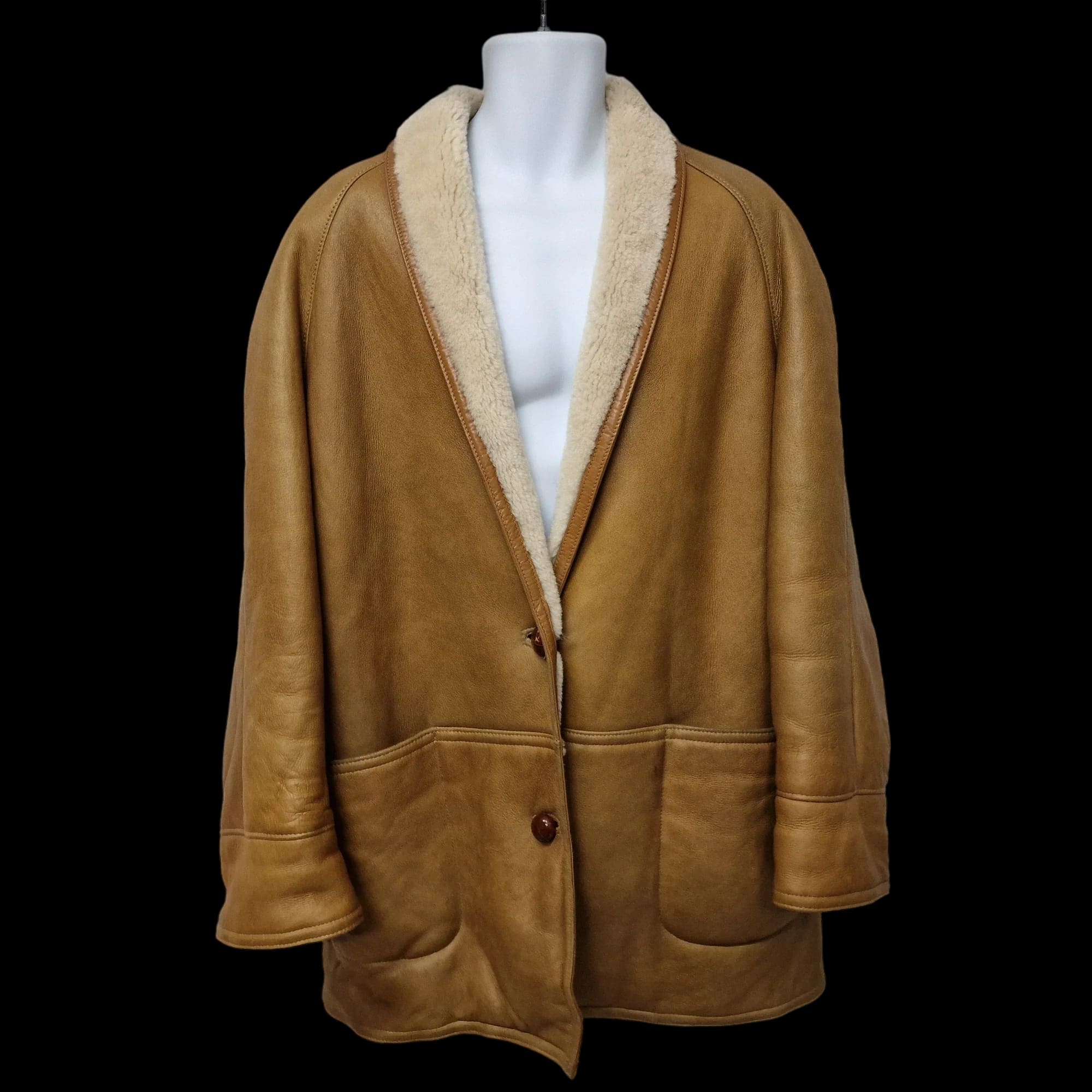 Morlands Vintage Light Brown Leather Sheepskin Shearling