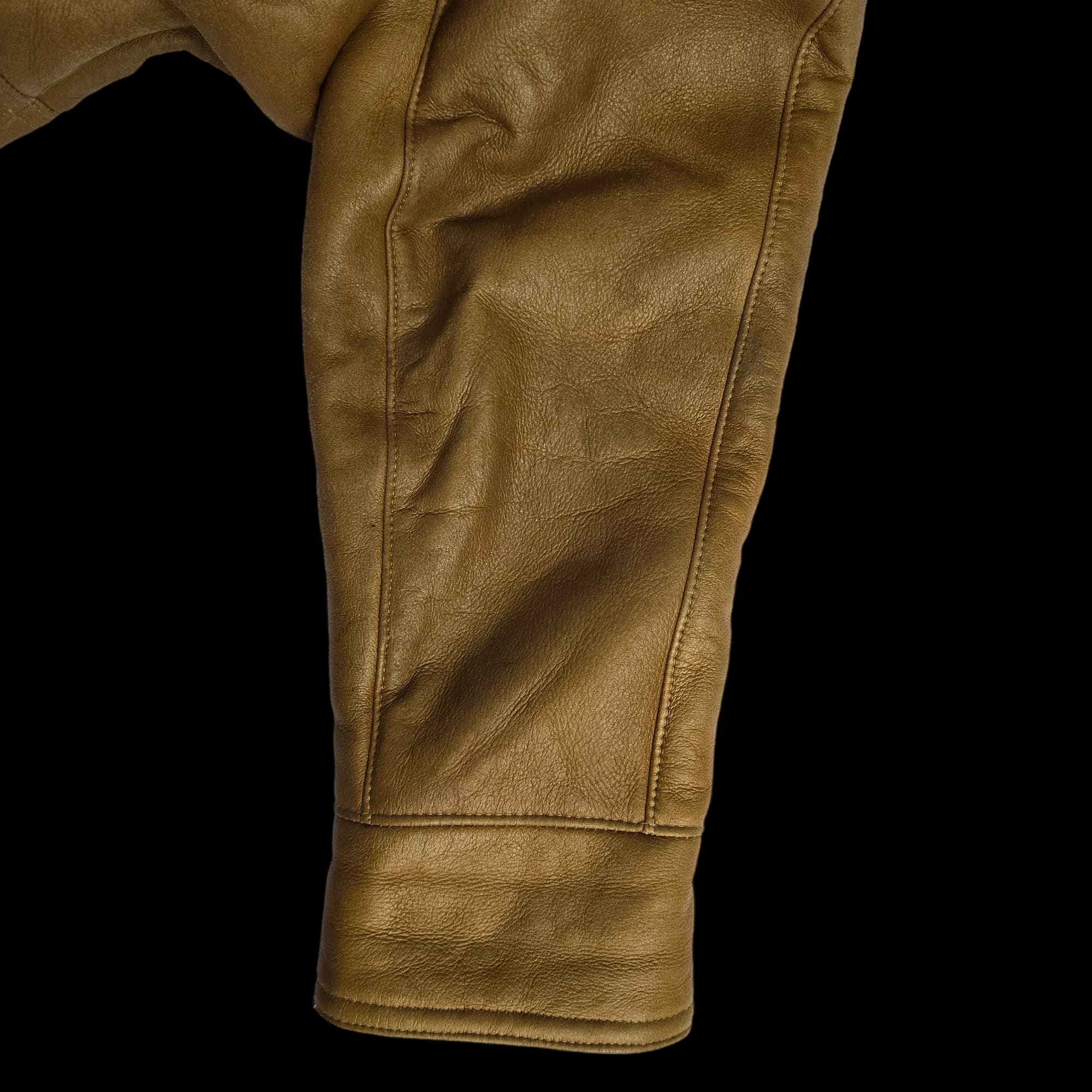 Morlands Vintage Light Brown Leather Sheepskin Shearling