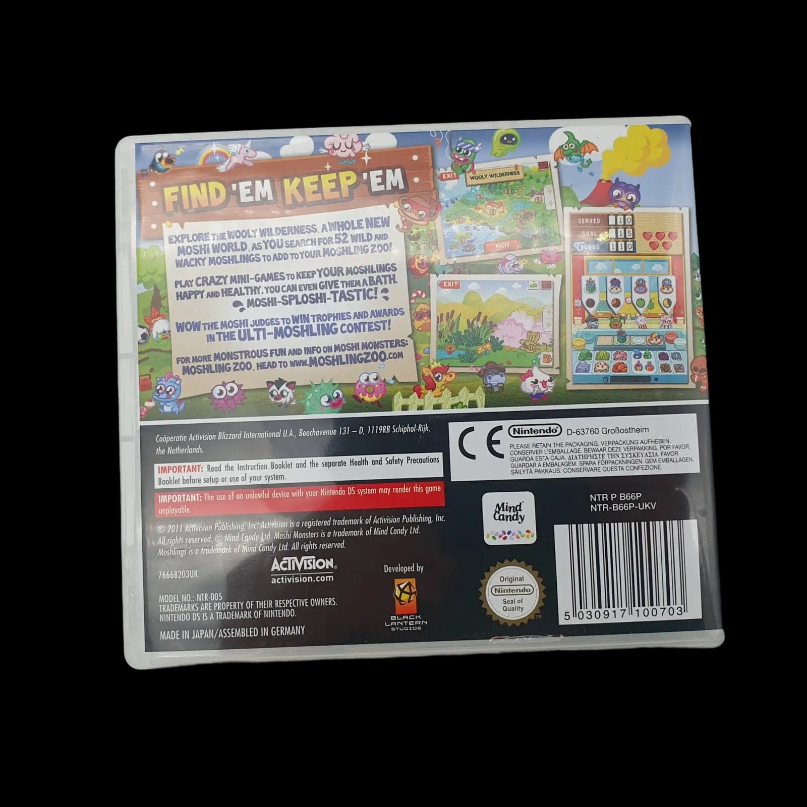 Moshi Monsters Moshling Zoo Nintendo Ds Nds Activision 2011