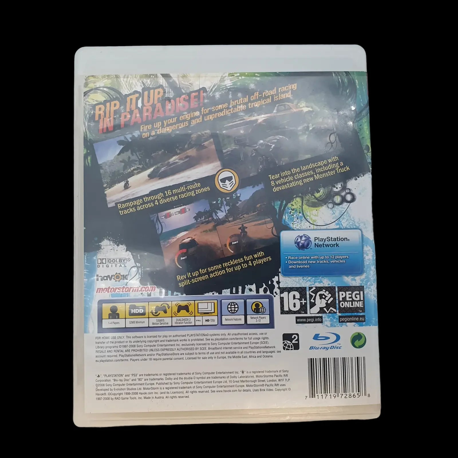 Motor Storm Pacific Drift Sony Playstation 3 2008 Video