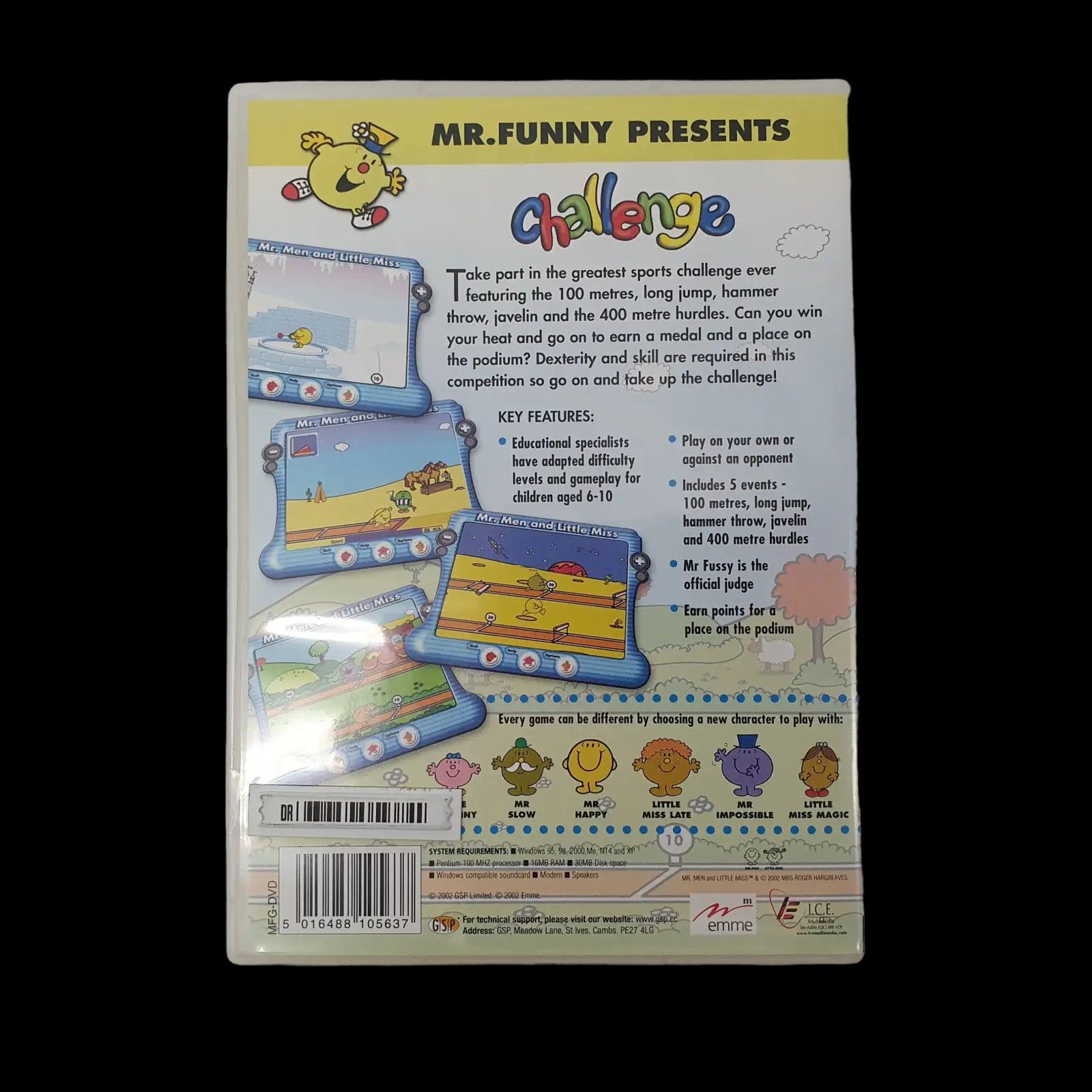 Mr Funny Presents Challenge Pc Gsp 2002 Video Game Vintage