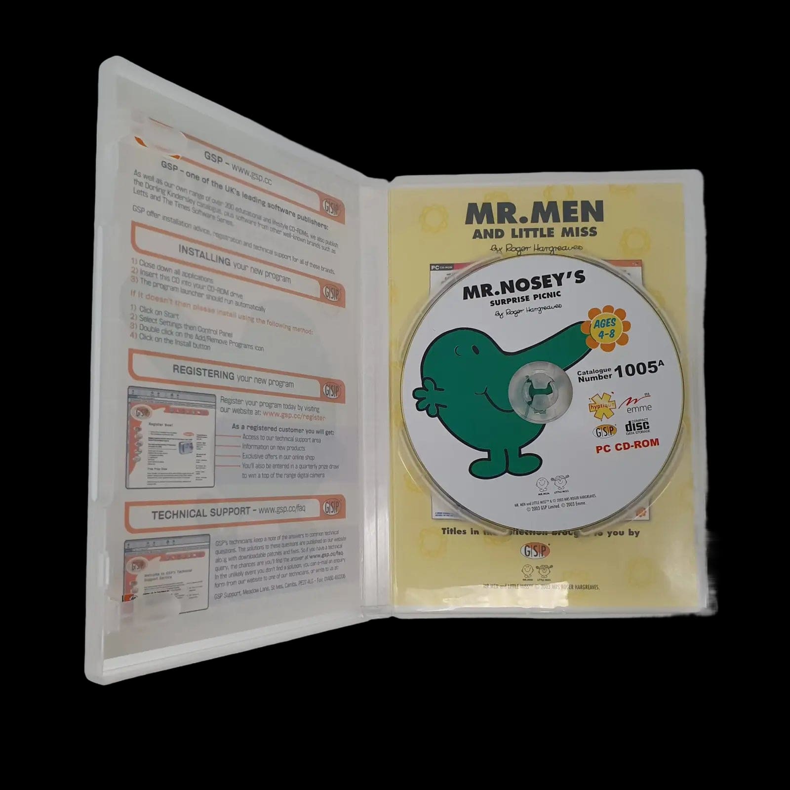 Mr Noseys Surprise Picnic Pc Gsp 2003 Video Game Vintage