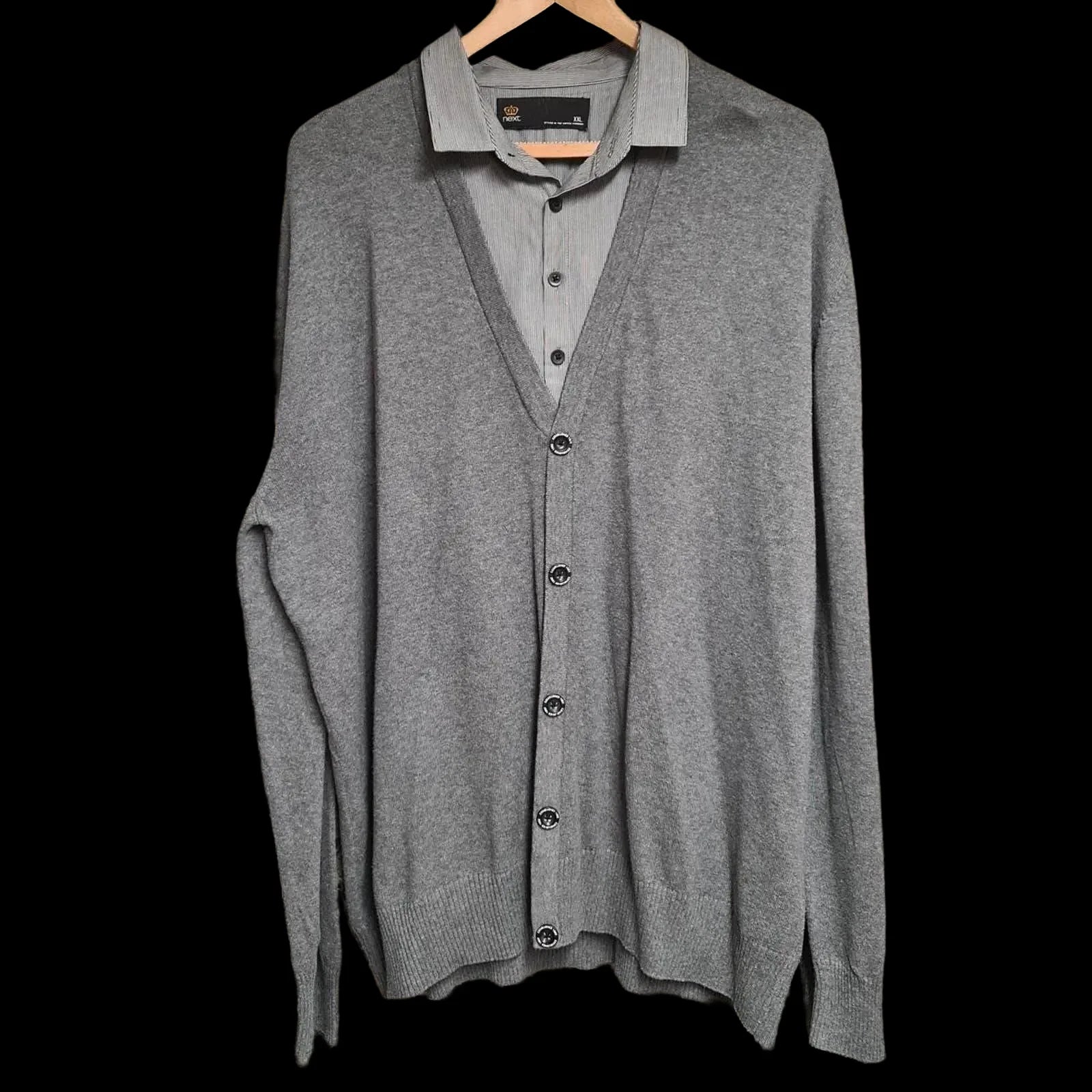 Next Grey Knitted Cardigan UK 2XL - Cardigans - 1 - 520