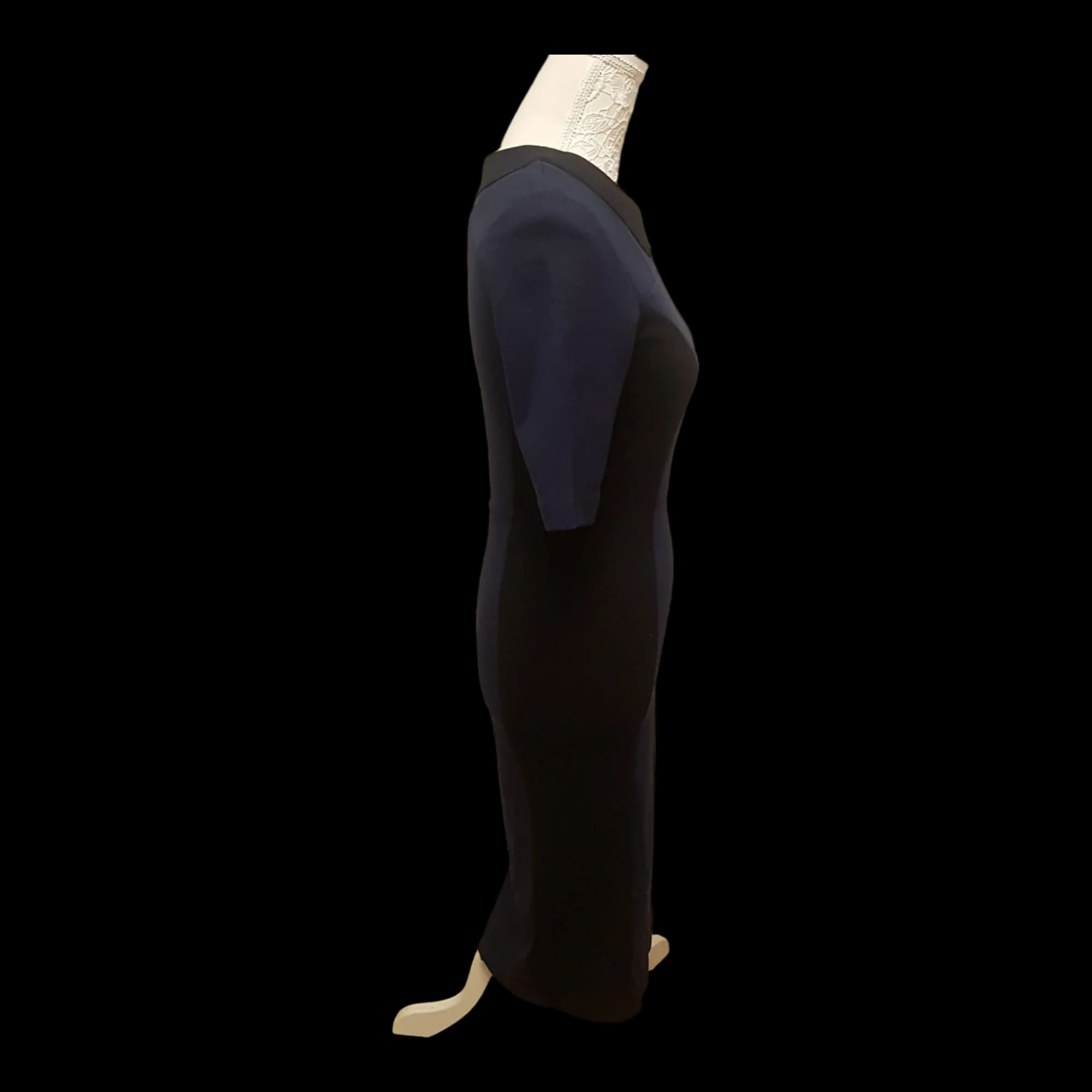 Next Navy Black Bodycon Dress Uk 10 - Dresses - 5 - 1843