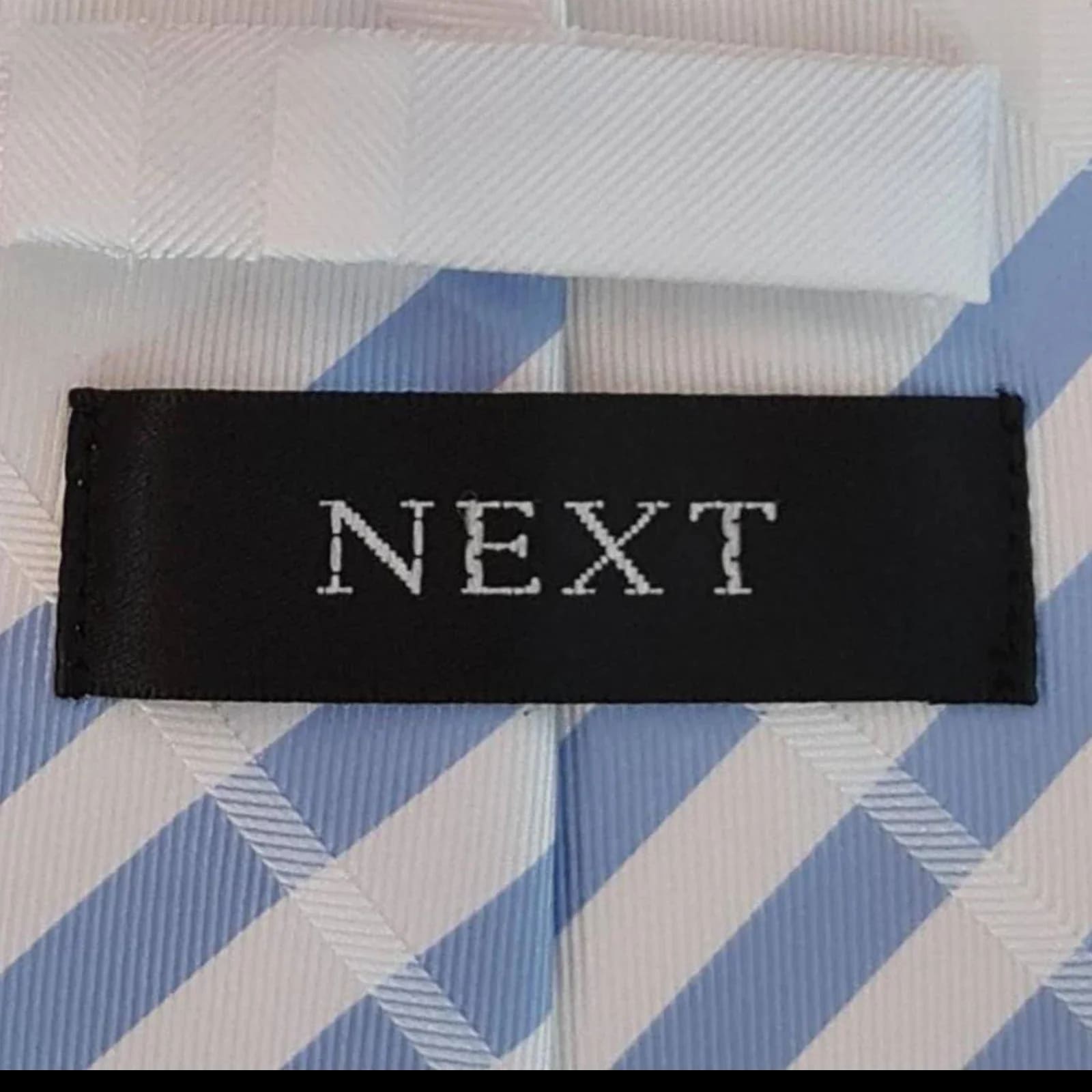 Next White Blue Striped Tie - Ties - 3 - 468