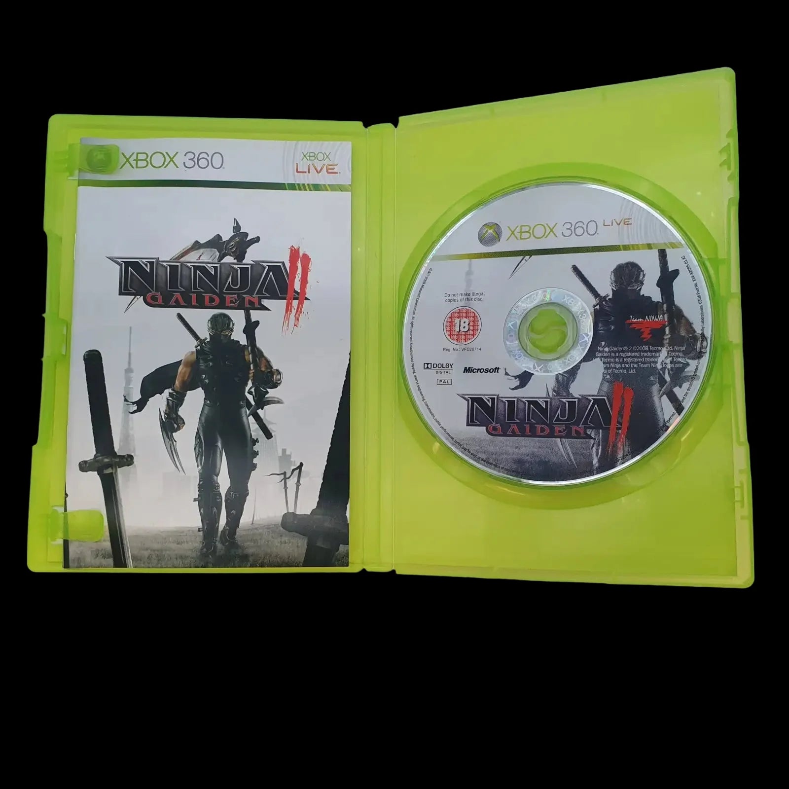 Ninja Gaiden 2 Microsoft Xbox 360 Team 2008 Video Game Cib
