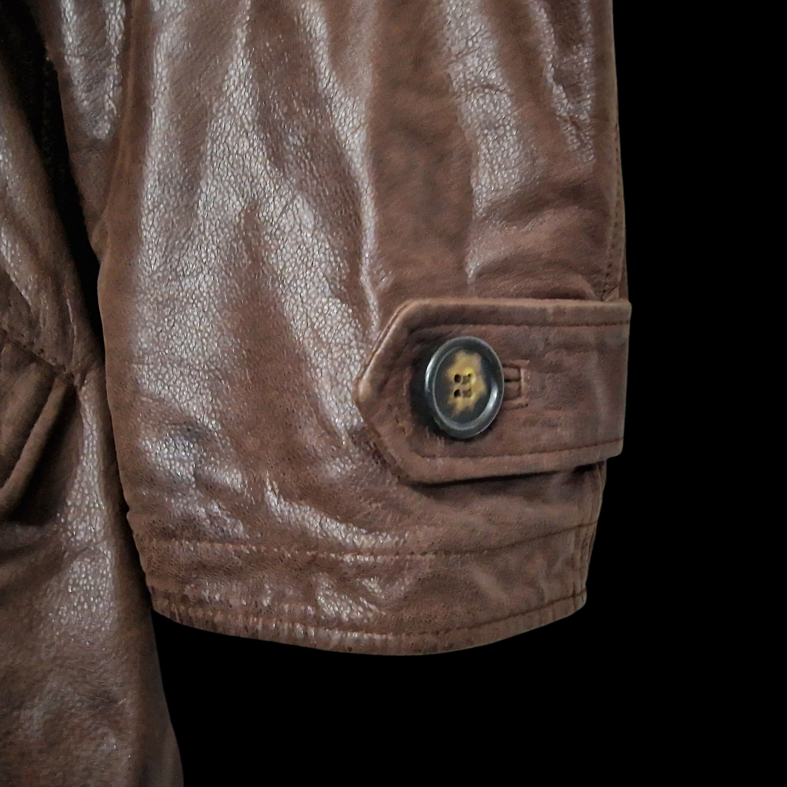 Normans Vintage Brown Basic Soft Leather Jacket UK 4XL - 8