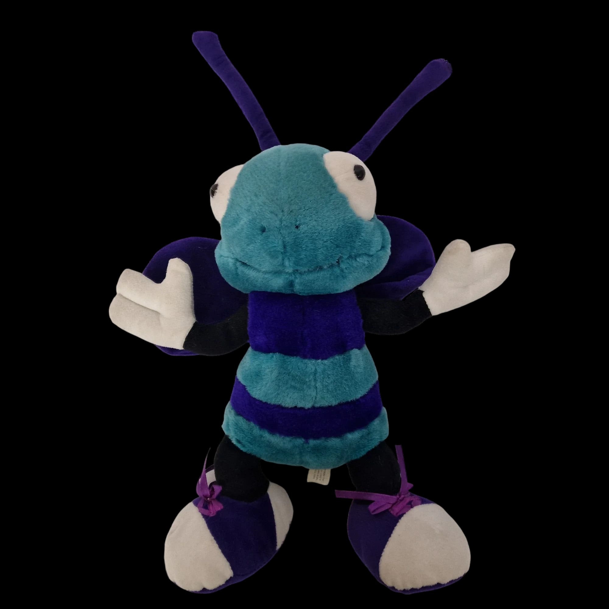 Nuzzlers Wasp Plush Soft Toy Teddy 15’ Blue Stuffed