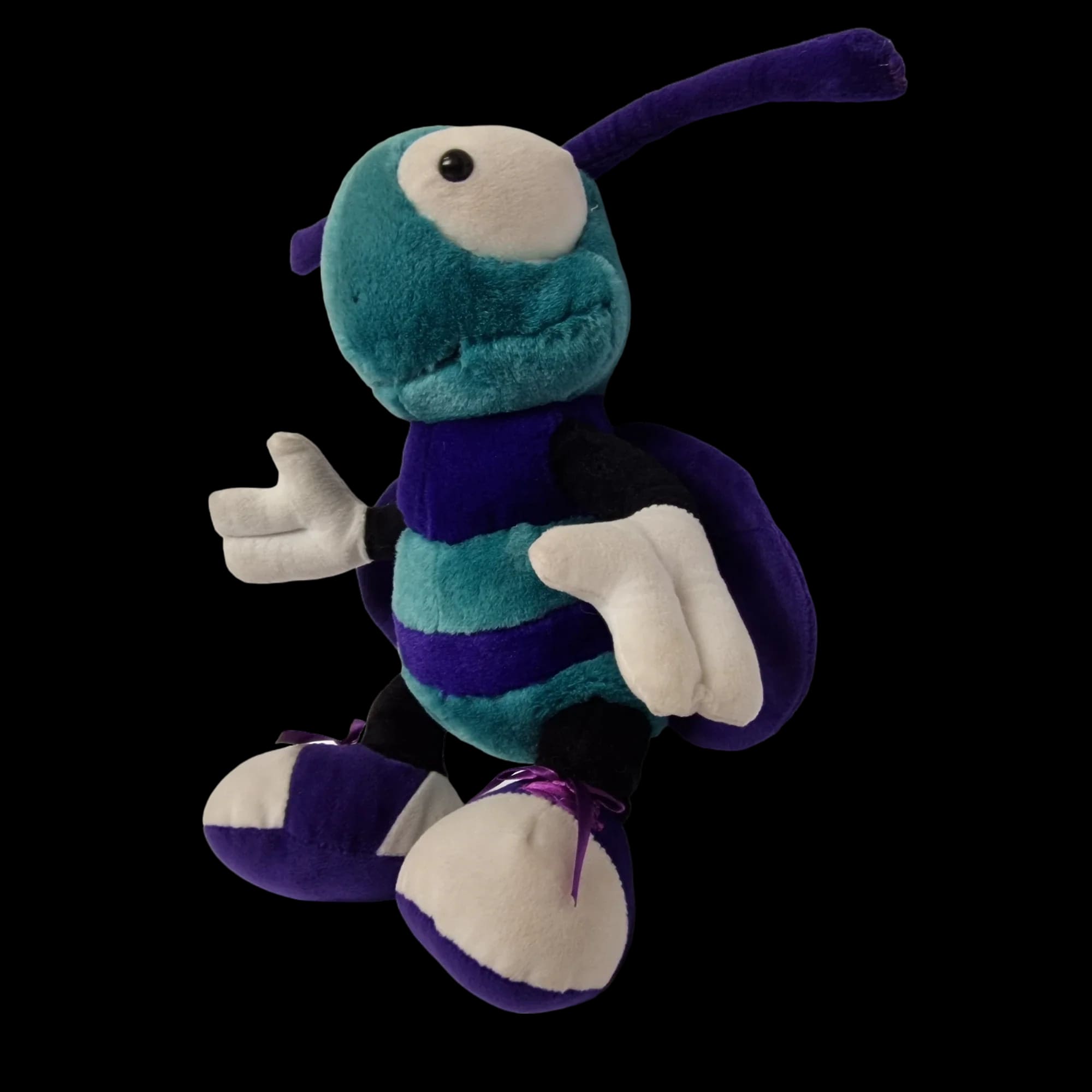 Nuzzlers Wasp Plush Soft Toy Teddy 15’ Blue Stuffed