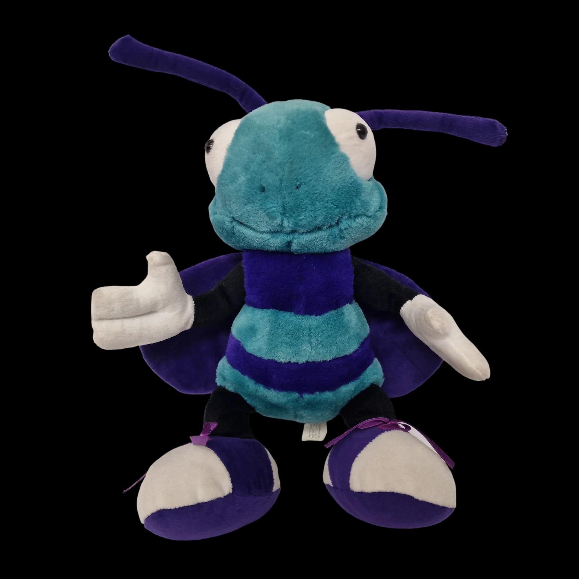 Nuzzlers Wasp Plush Soft Toy Teddy 15’ Blue Stuffed