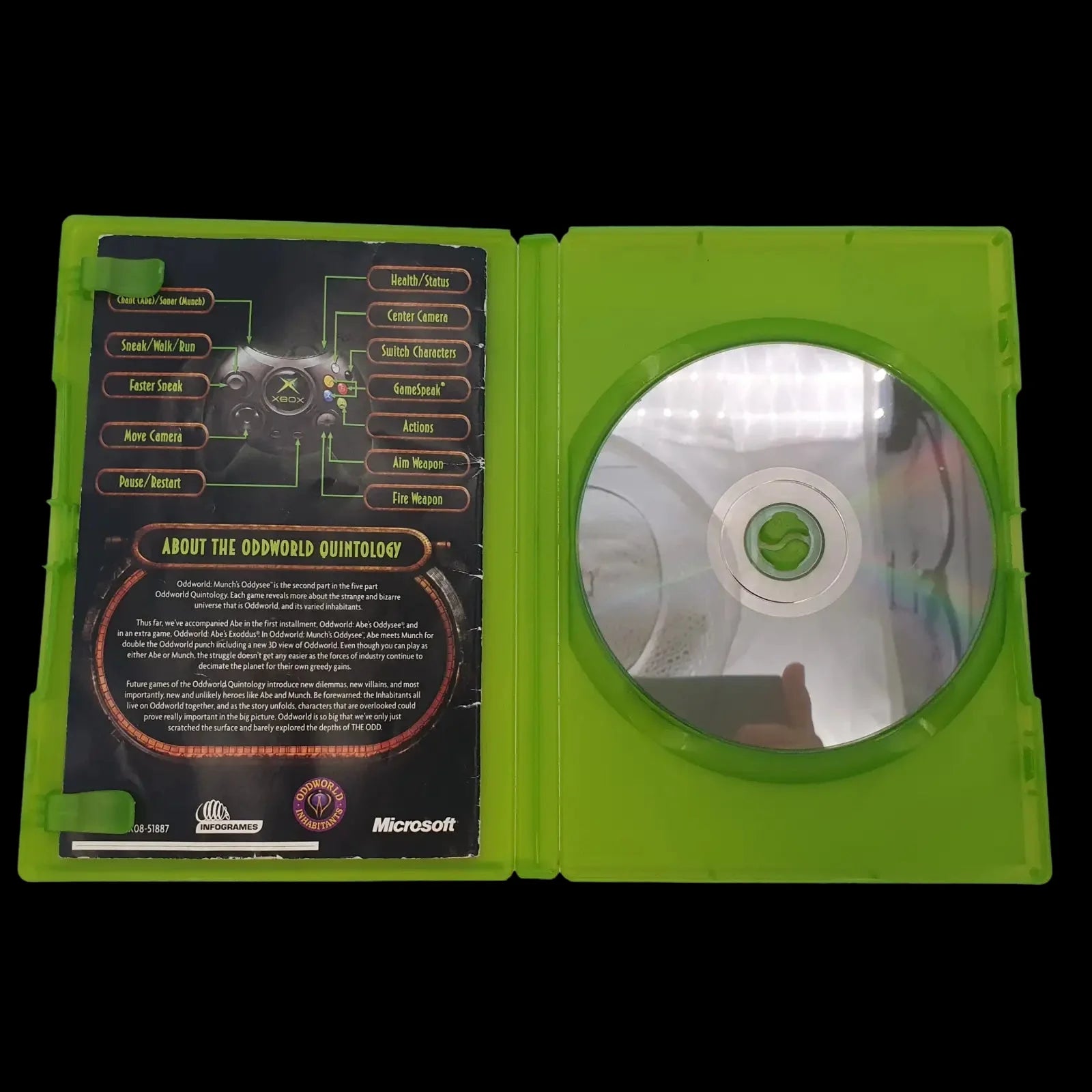 Oddworld Munch’s Oddysee Xbox Original Infogrames 2001