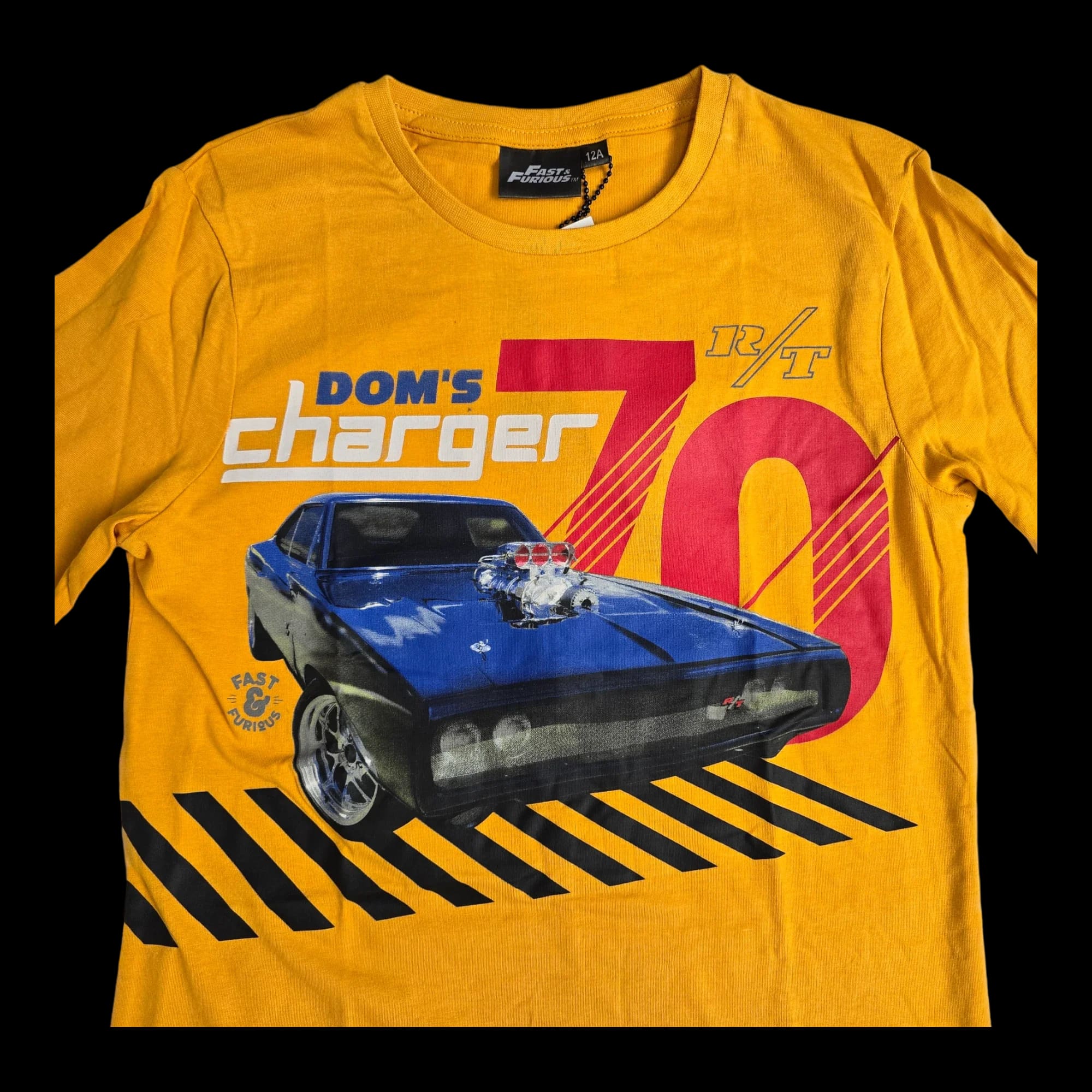 Official Fast & Furious Dom’s Charger Orange T-shirt