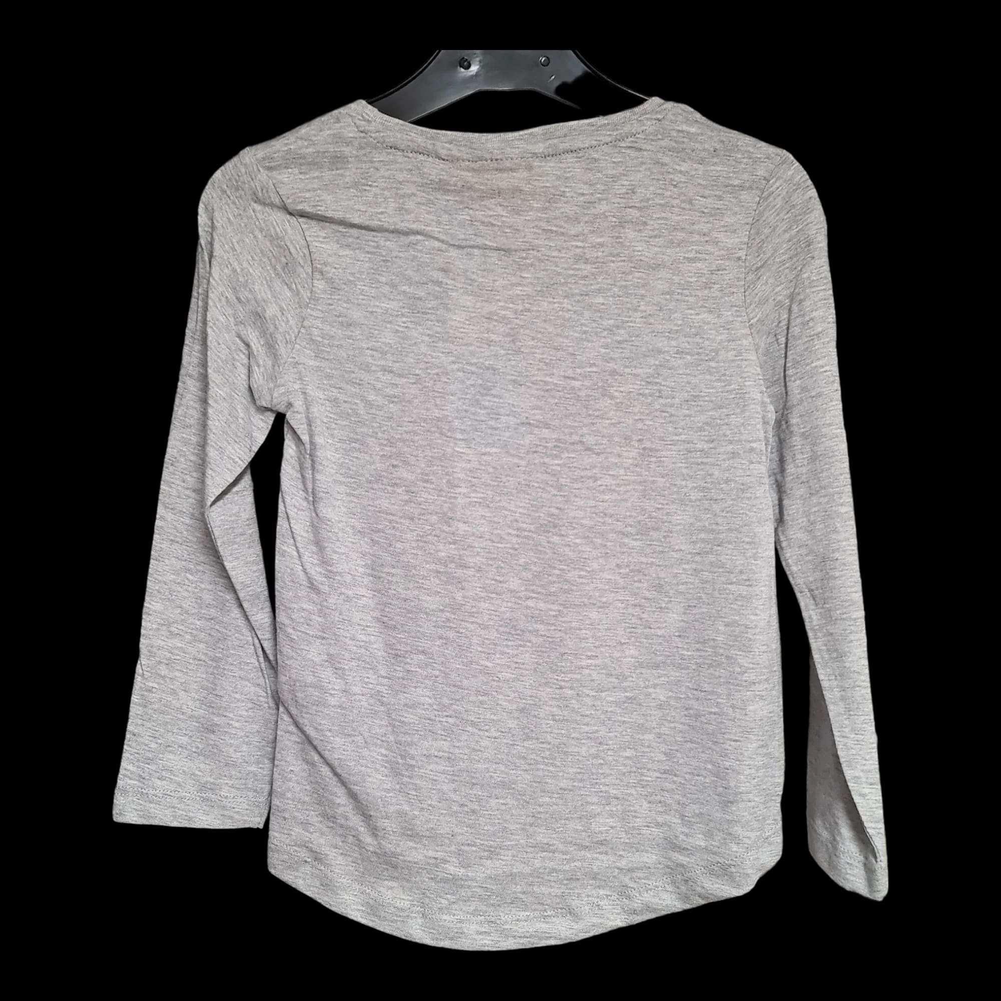 Official Supergirl Long Sleeved Girls Blue Grey T-shirt