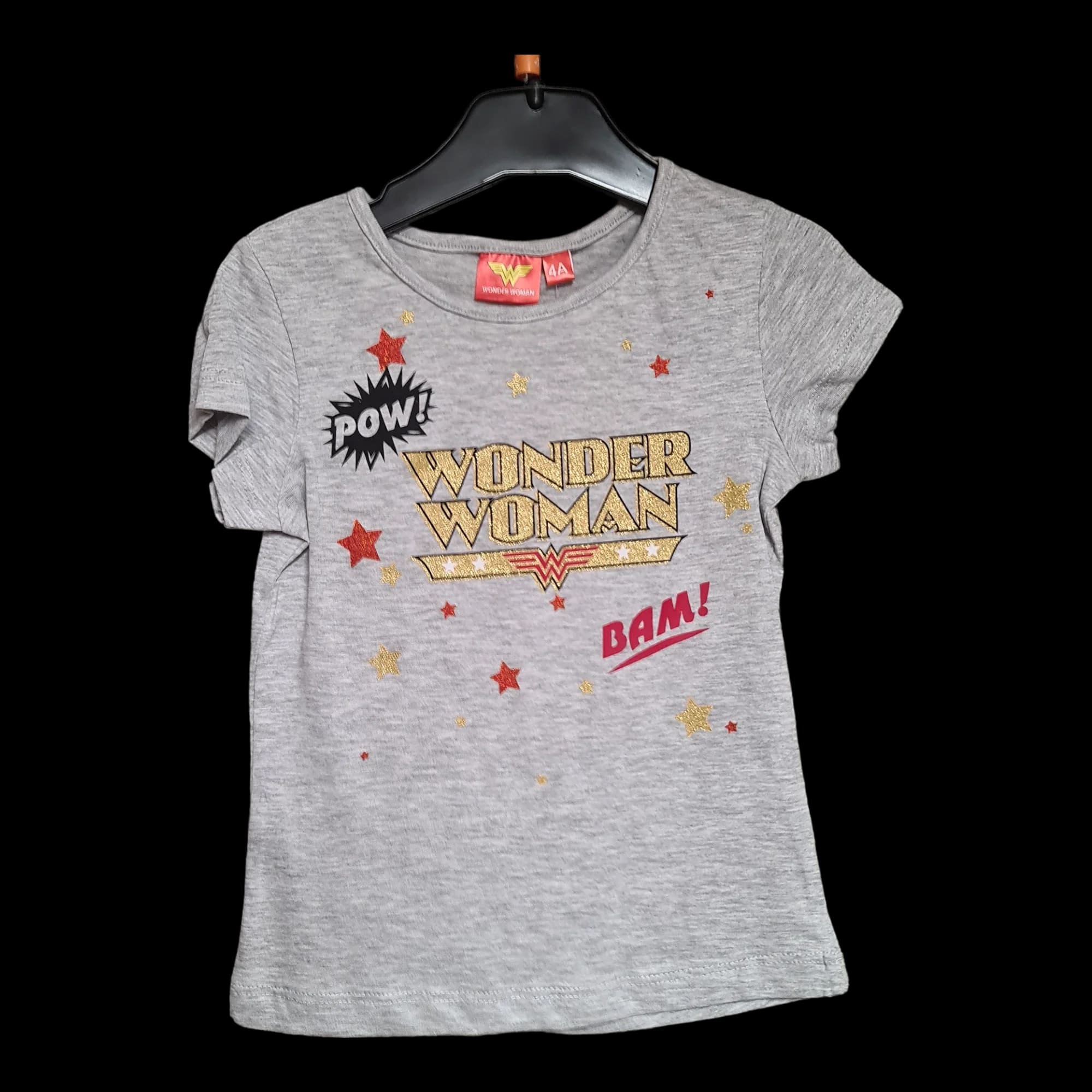 Official Wonder Woman Blue Grey White T-shirt - T-Shirts