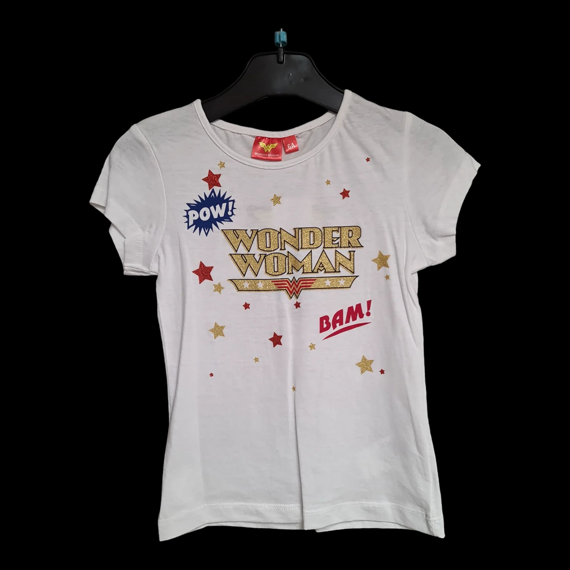 Official Wonder Woman Blue Grey White T-shirt - T-Shirts