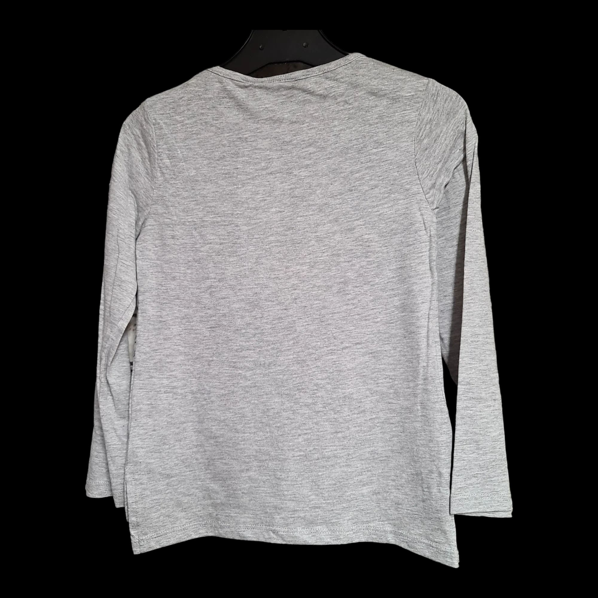 Official Wonder Woman Long Sleeve Girls Grey T-shirt