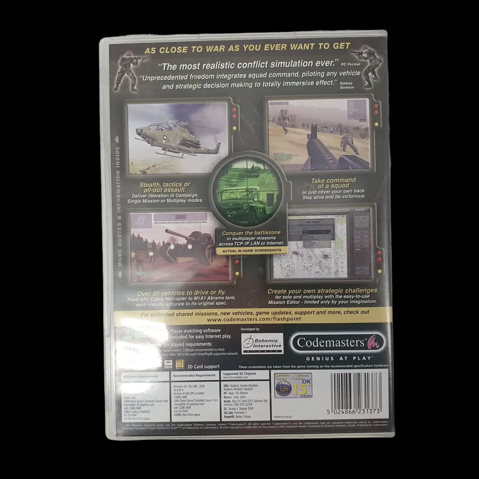 Operation Flashpoint Cold War Crisis Pc Codemasters 2001