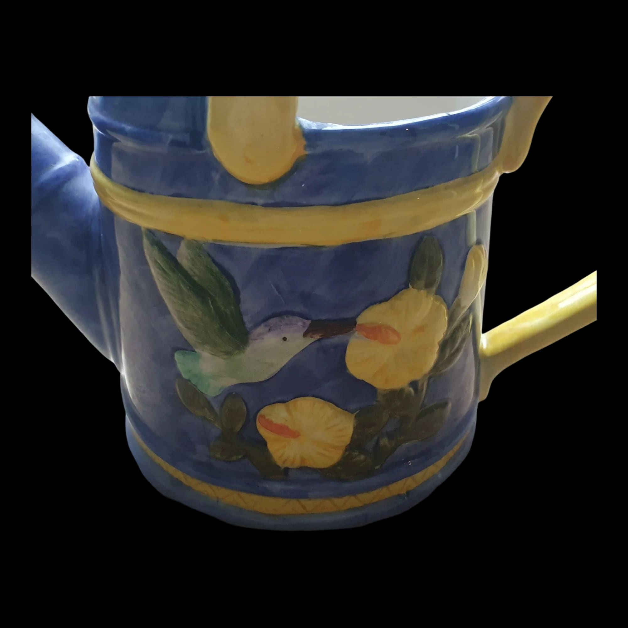 Ornamental Ceramic Floral Watering - Figurines - Unbranded