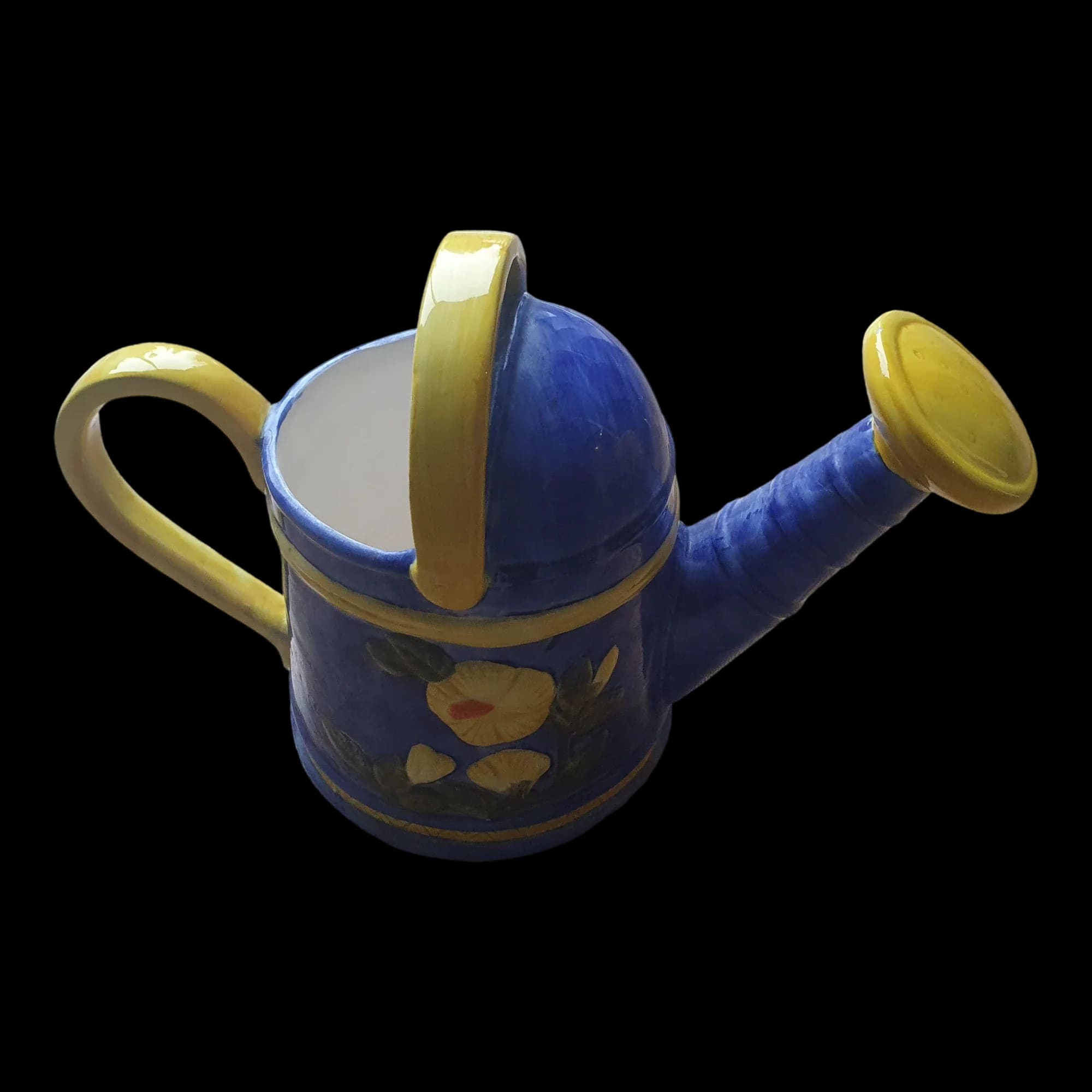 Ornamental Ceramic Floral Watering - Figurines - Unbranded