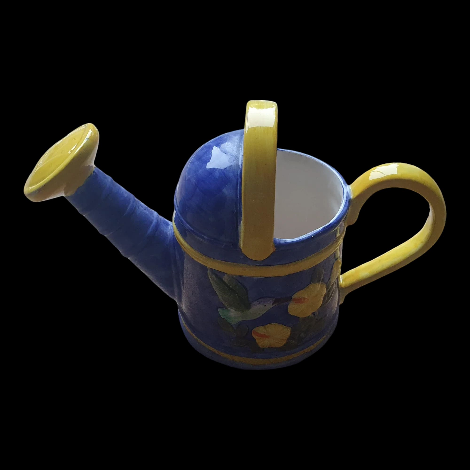 Ornamental Ceramic Floral Watering - Figurines - Unbranded