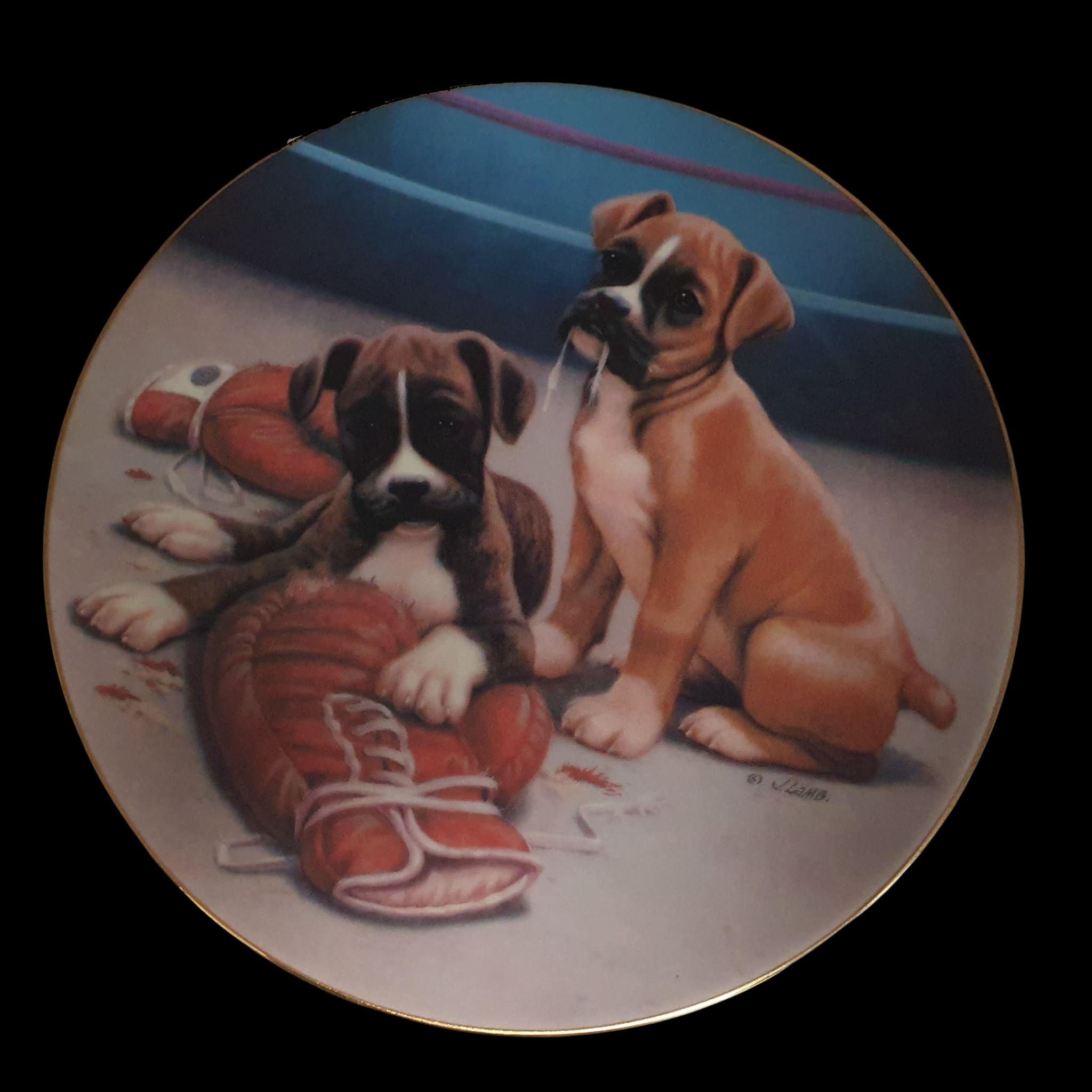 Ornamental Plate Boxer Rebellion Jim Lamb River Shore 1991