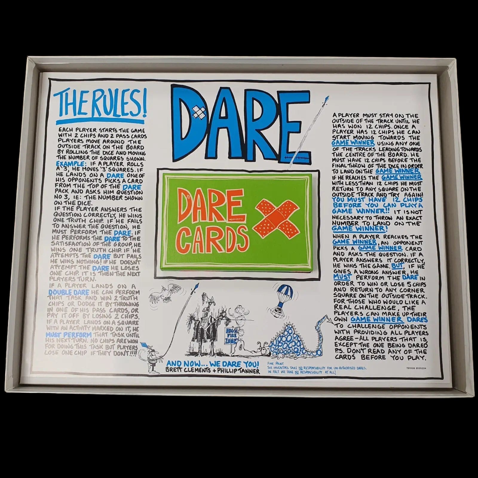 Parker Dare Boxed Board Game 1992 Age 13 + - Games - 8