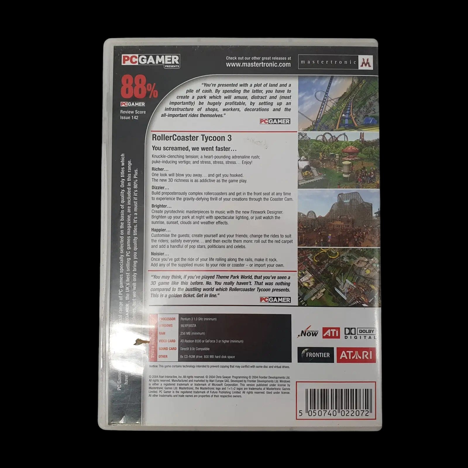 Pc Gamer Presents Roller Coaster Tycoon 3 Atari 2004 Video