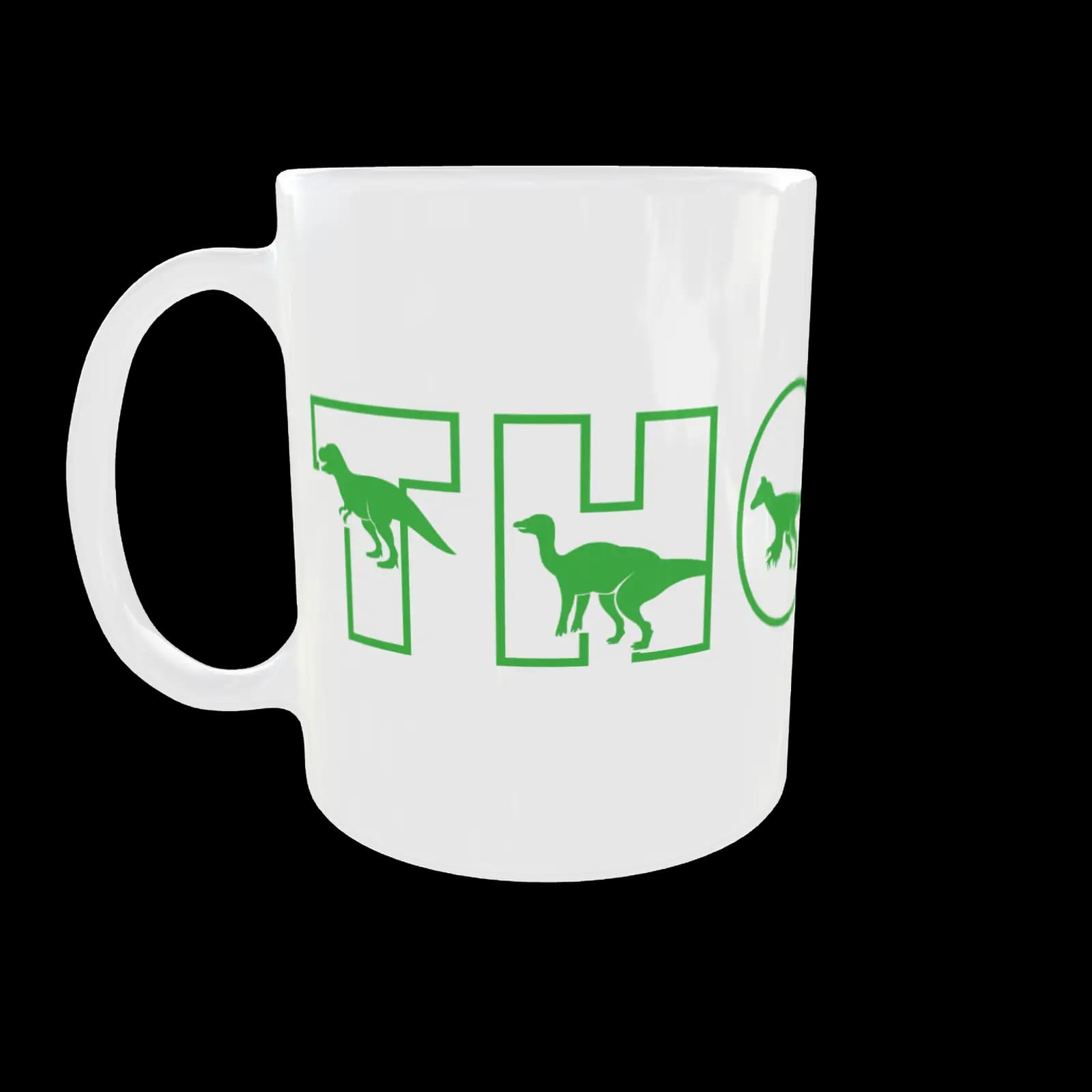 Personalised Name Mug Dinosaur Design Kids Custom